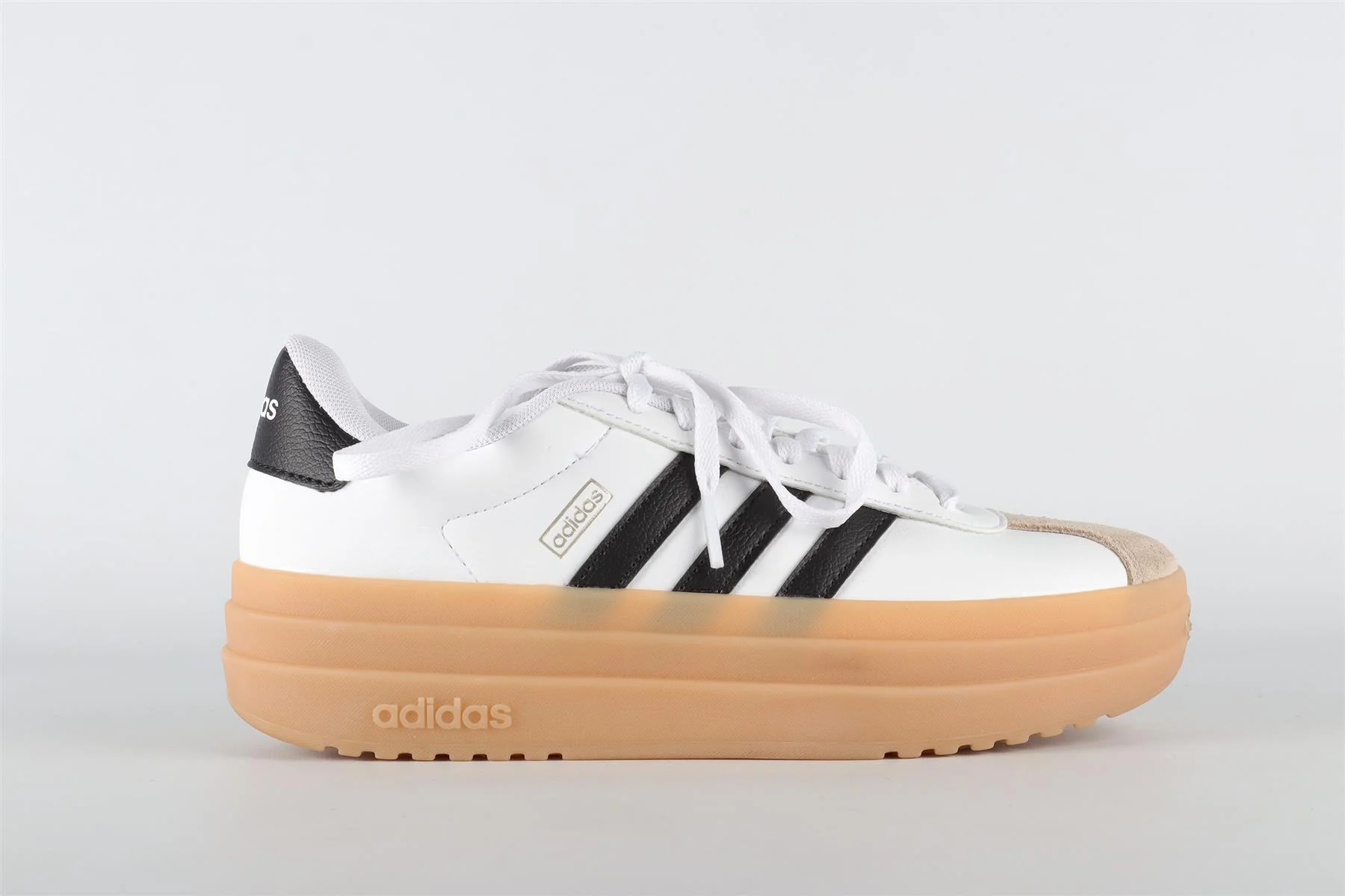ADIDAS WHITE LEATHER SNEAKERS EU 36 2/3 UK 4 US 4.5 - Image 2