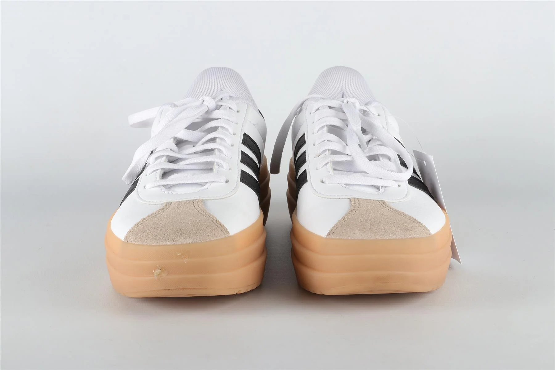 ADIDAS WHITE LEATHER SNEAKERS EU 36 2/3 UK 4 US 4.5 - Image 3