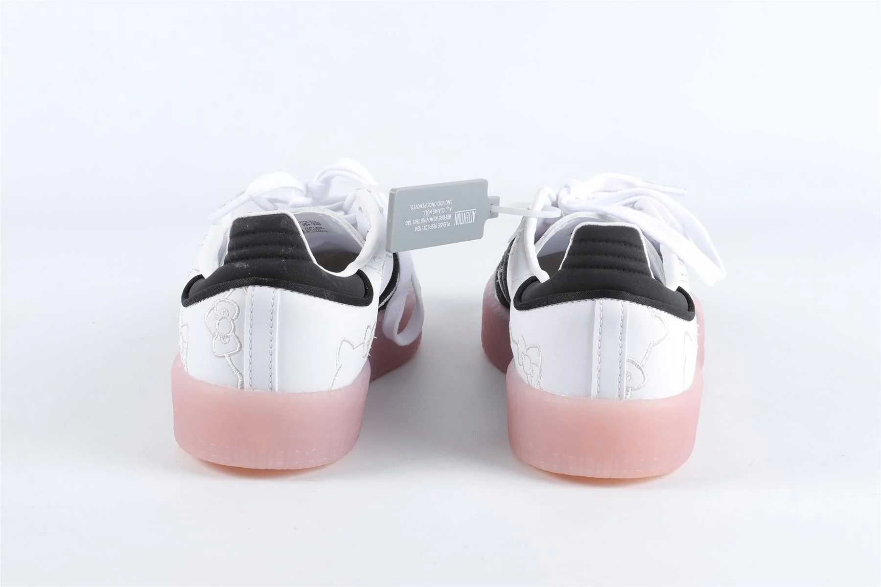 ADIDAS WHITE LEATHER TRAINERS UK 4.5 EU 37.5 US 6 - Image 5
