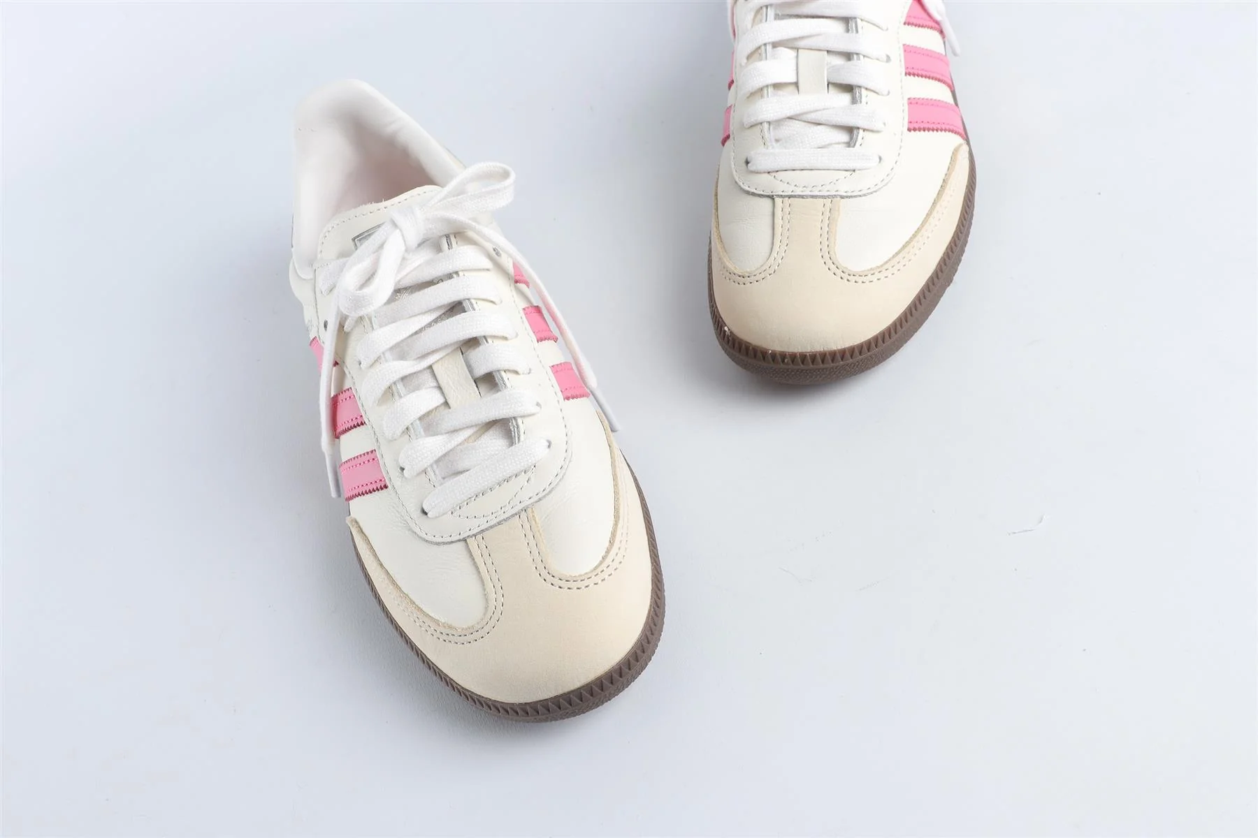 ADIDAS WHITE SAMBA 'CLOUD WHITE LUCID PINK' SNEAKERS EU 38 UK 5 US 6.5 - Image 4