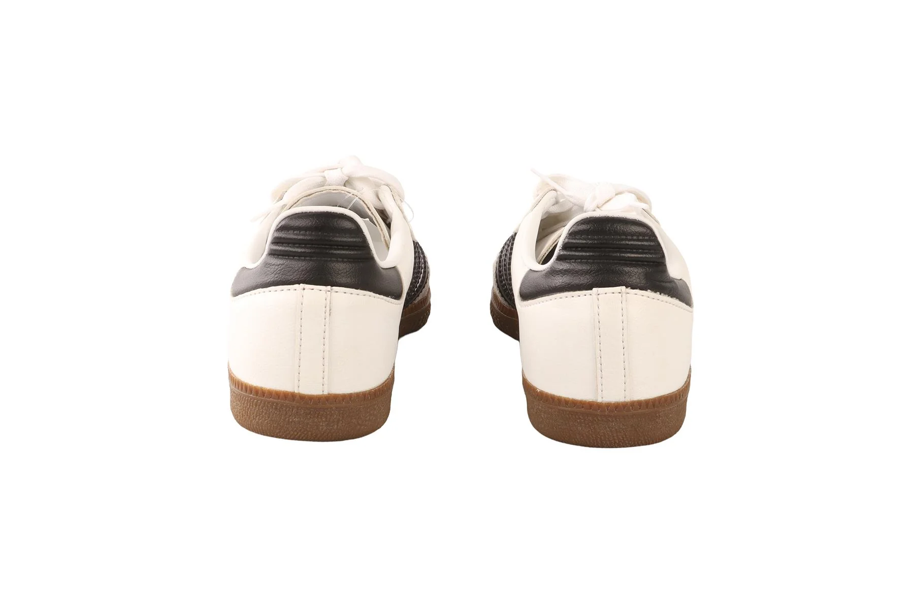 ADIDAS WHITE SAMBA VEGAN WHITE GUM SNEAKERS EU 39.5 UK 6 US 6.5 - Image 5