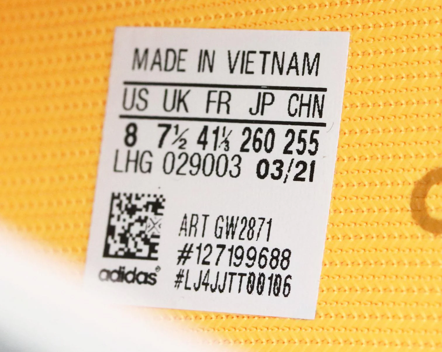 ADIDAS YEEZY BOOST 350 V3 PRIMEKNIT SNEAKERS EU 41 UK 7 US 8 - Image 7