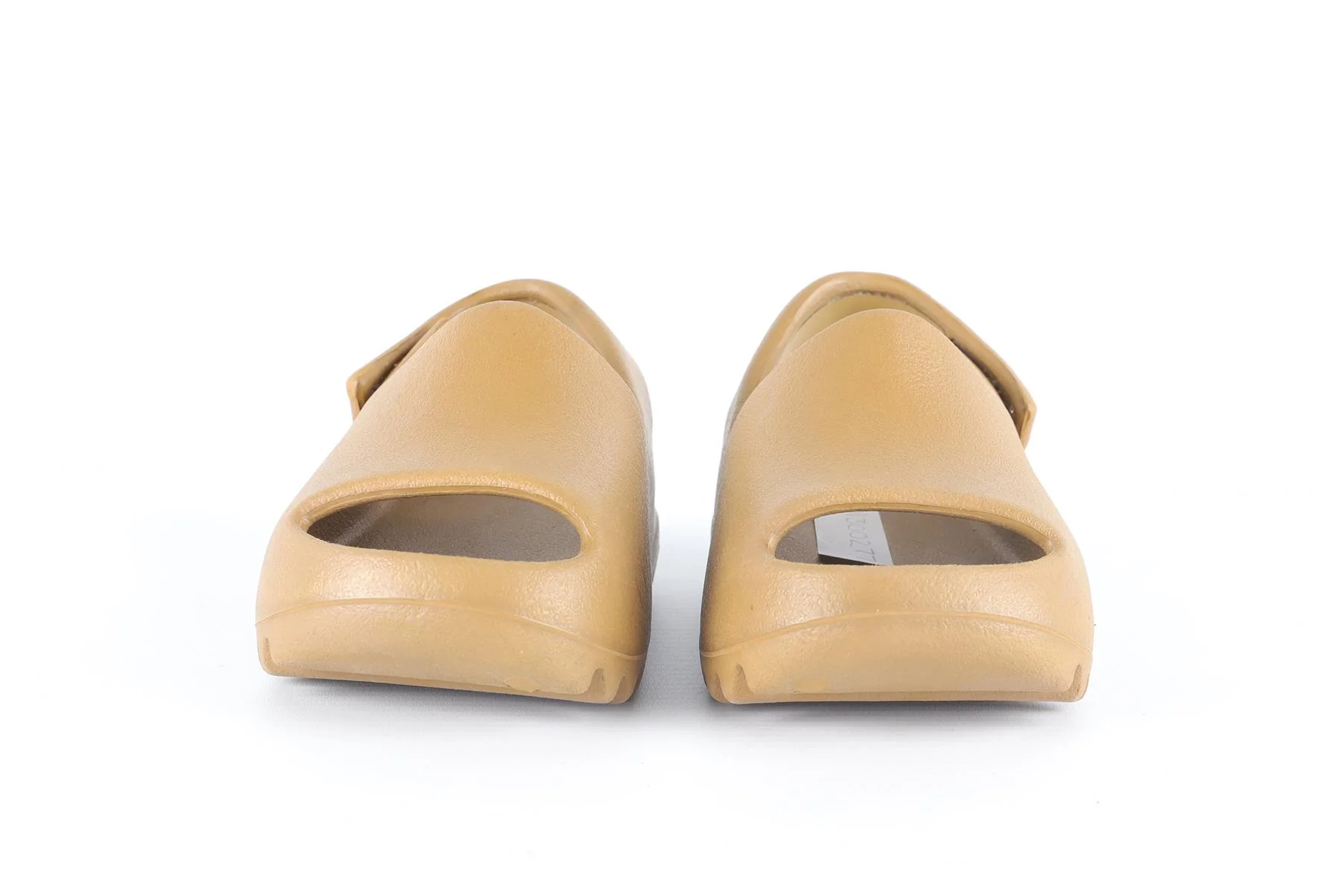 ADIDAS YEEZY BROWN BABY GIRLS RUBBER SANDALS EU 22 UK 5.5 US 6 - Image 3