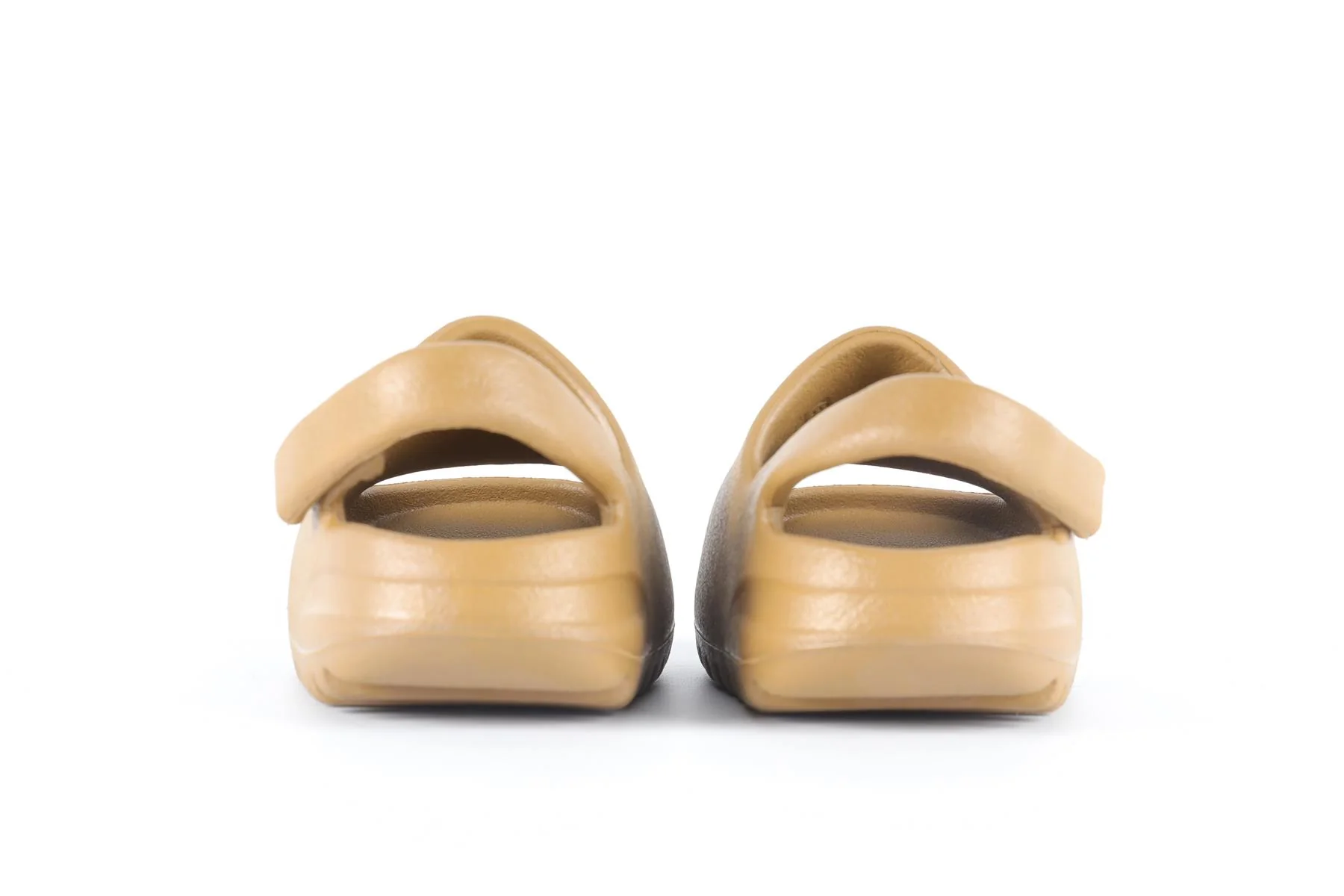 ADIDAS YEEZY BROWN BABY GIRLS RUBBER SANDALS EU 22 UK 5.5 US 6 - Image 5