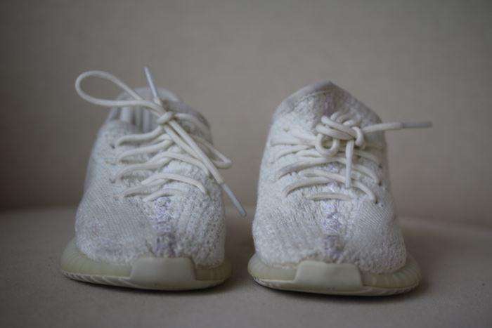 ADIDAS YEEZY KIDS BOOST 350 CREAM WHITE TRAINERS EU 23.5 UK 6.5 - Image 2