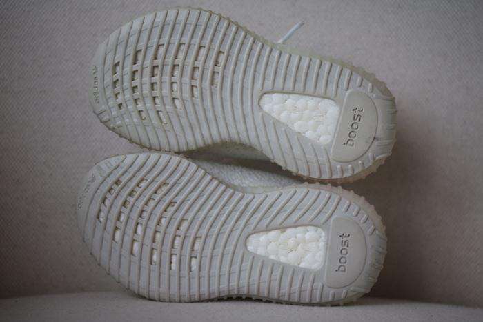 ADIDAS YEEZY KIDS BOOST 350 CREAM WHITE TRAINERS EU 23.5 UK 6.5 - Image 4