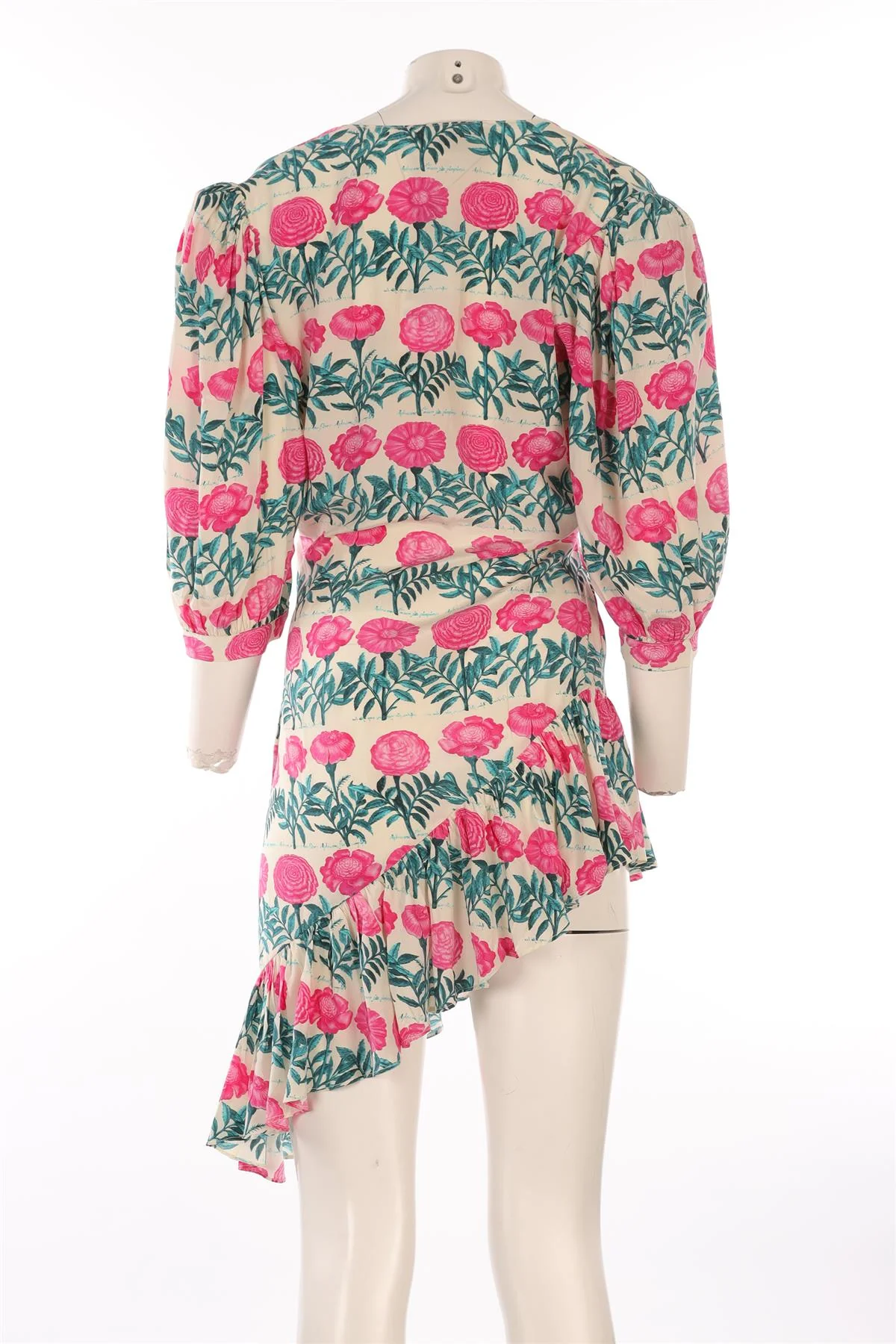 ADRIANA DEGREAS MULTI SILK MINI DRESS MEDIUM-LARGE - Image 4