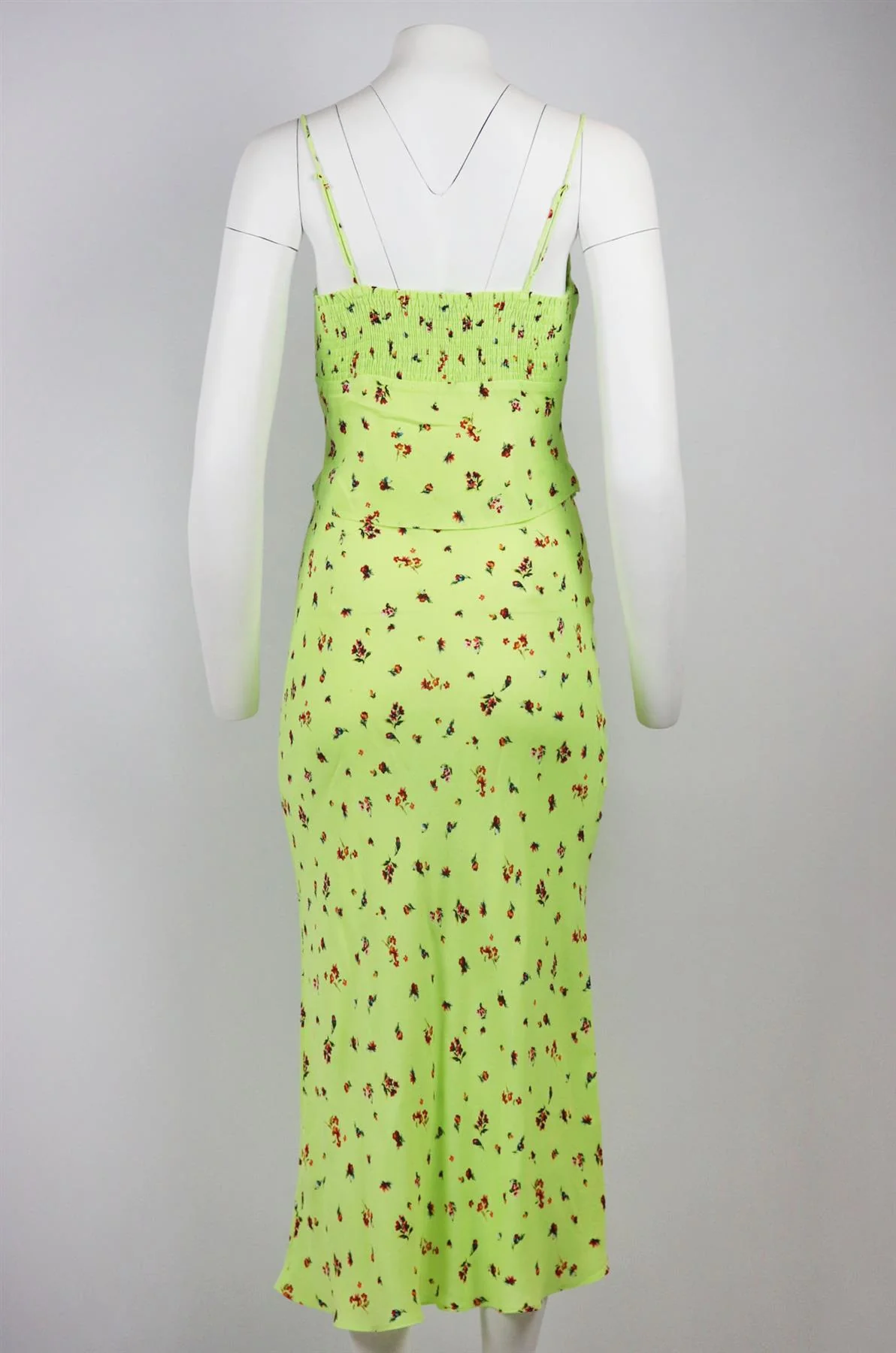 AFRM FLORAL PRINT CREPE TOP AND SKIRT SMALL - Image 4