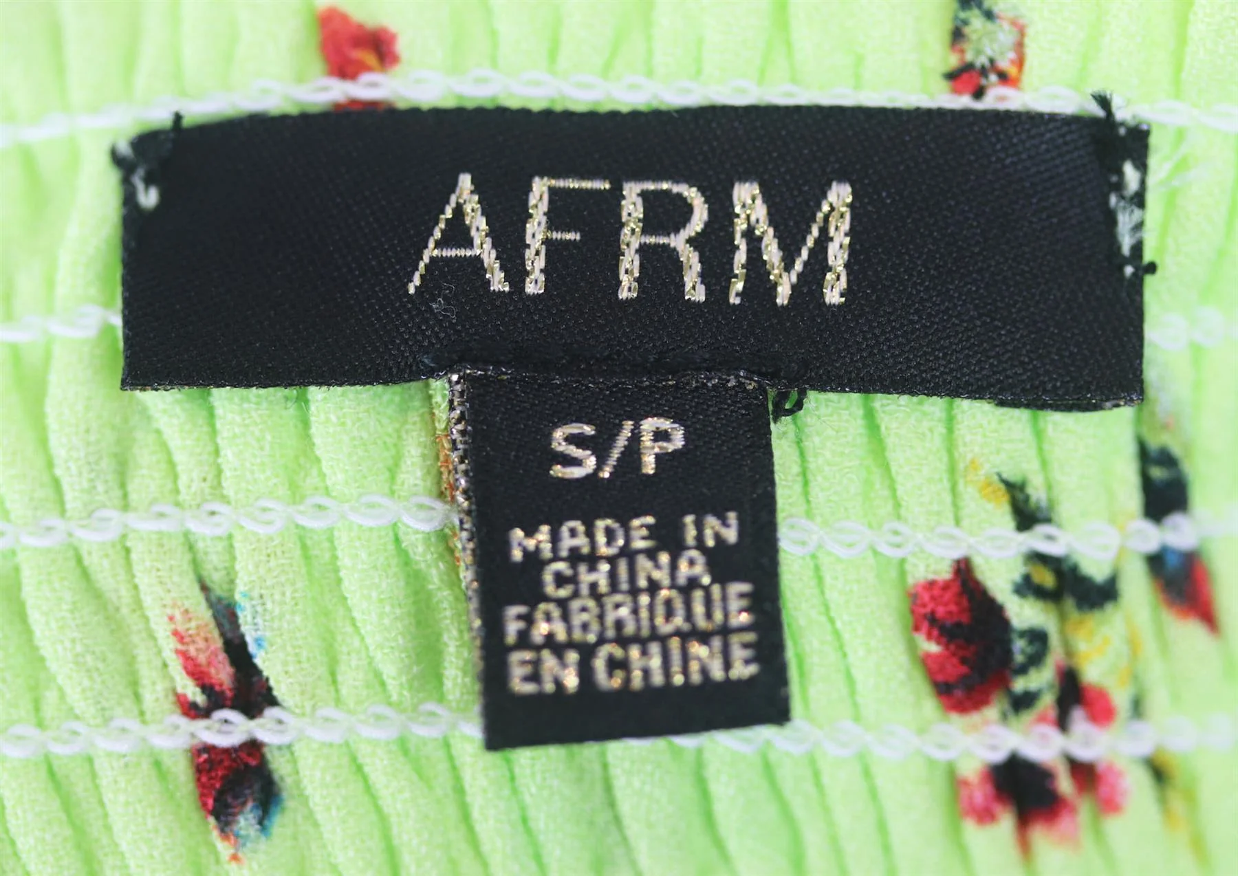 AFRM FLORAL PRINT CREPE TOP AND SKIRT SMALL - Image 5