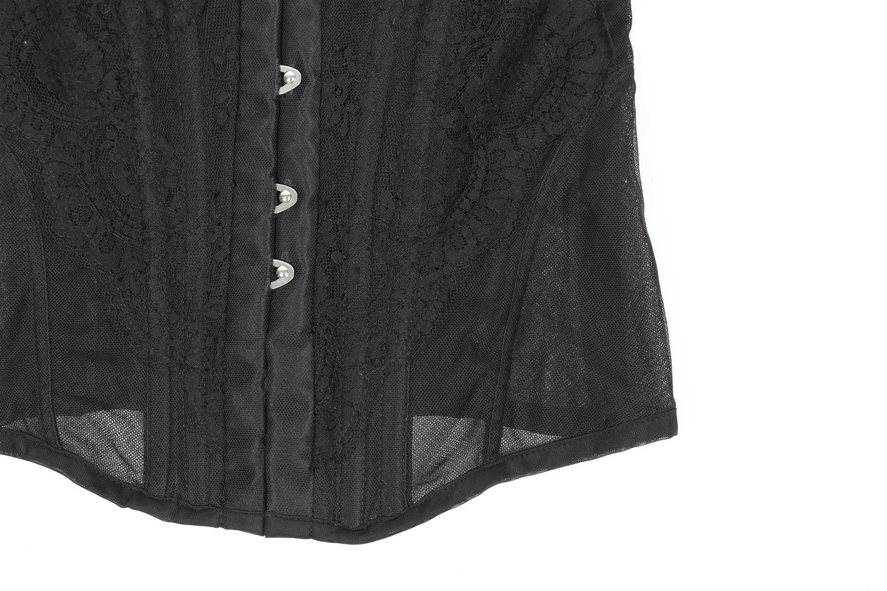 AGENT PROVOCATEUR BLACK MESH CORSET SMALL C-D - Image 4