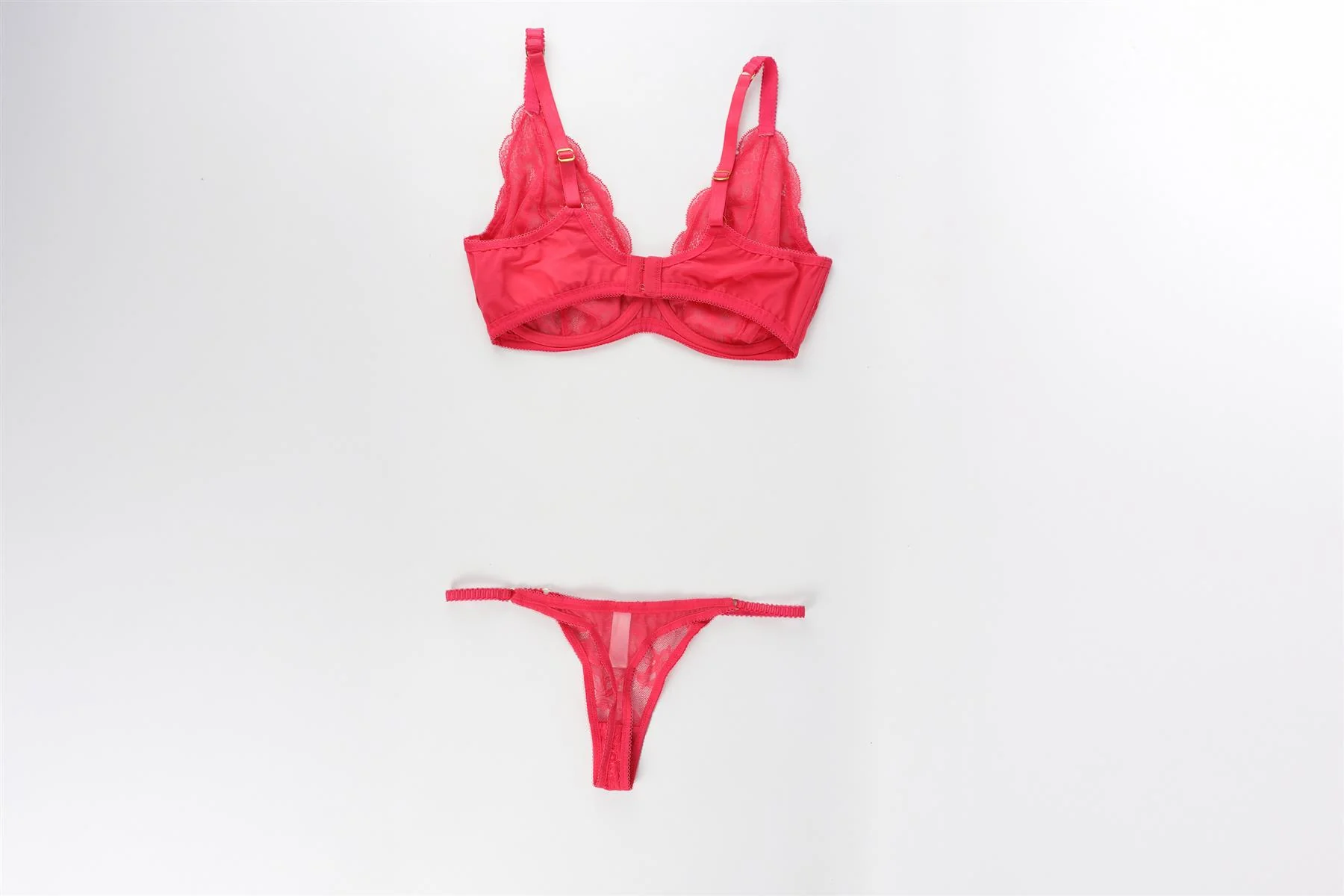 AGENT PROVOCATEUR PINK BRA AND THONG SET UK 34DD/2 - Image 7