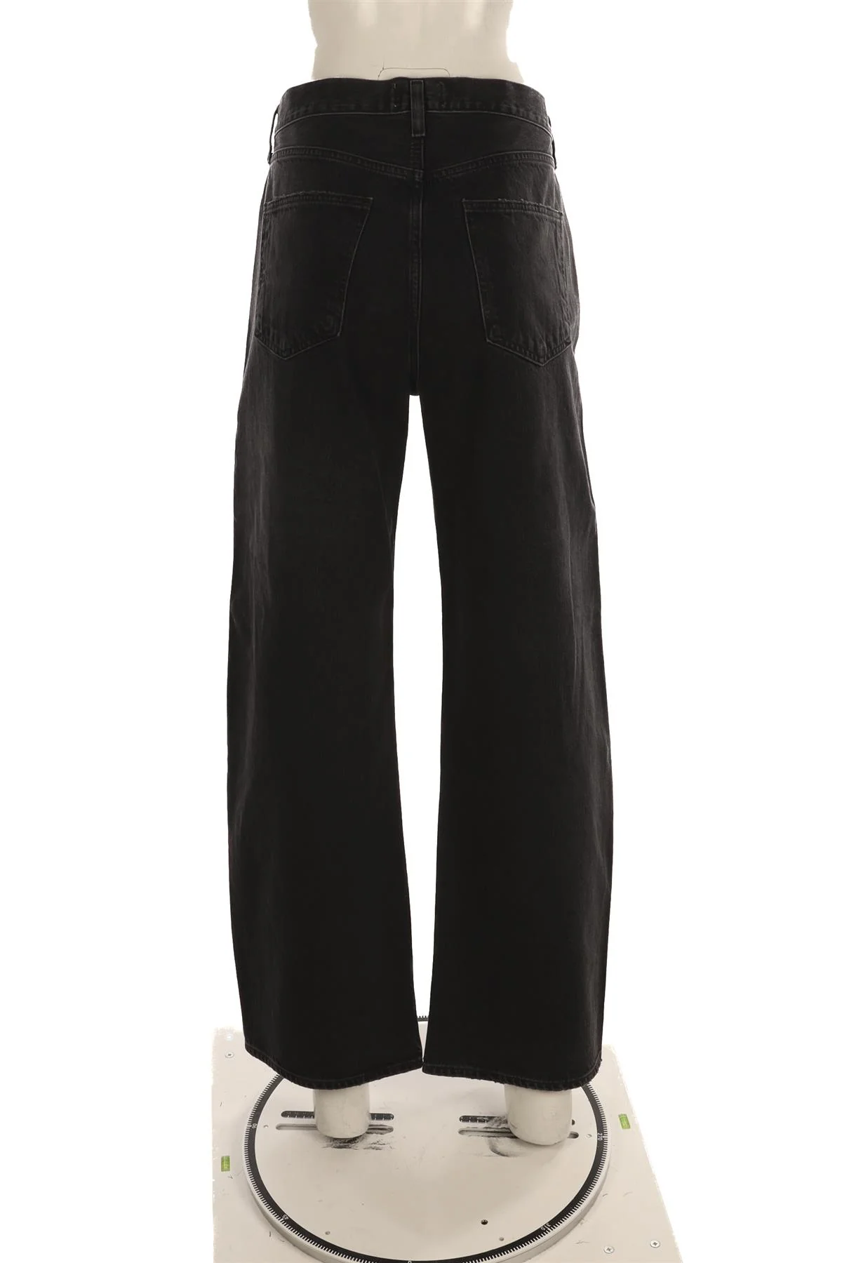 AGOLDE BLACK HIGH RISE WIDE LEG PANTS W30 UK 12 - Image 4