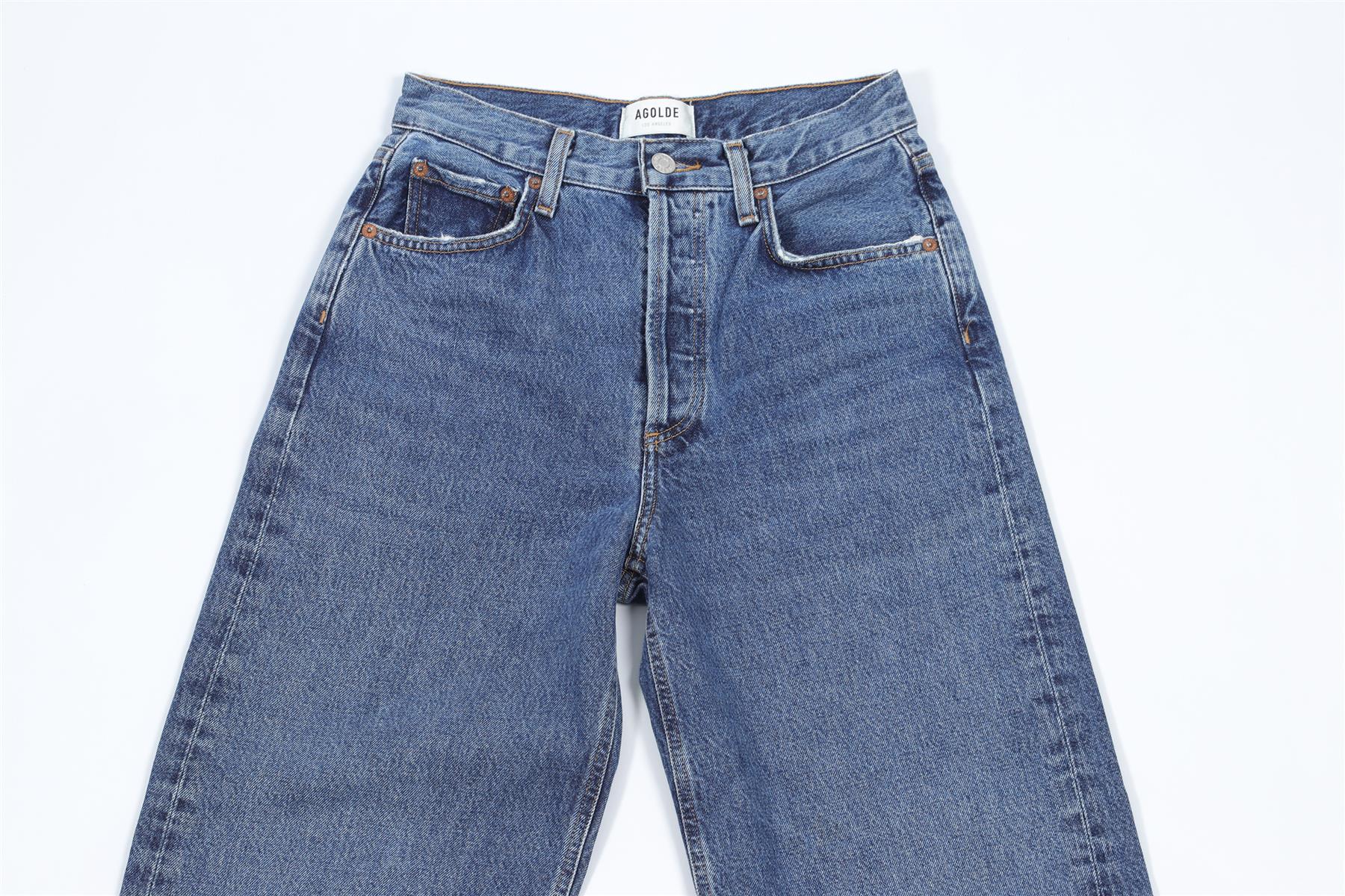 AGOLDE BLUE DENIM JEANS W23 UK 4 - Image 3