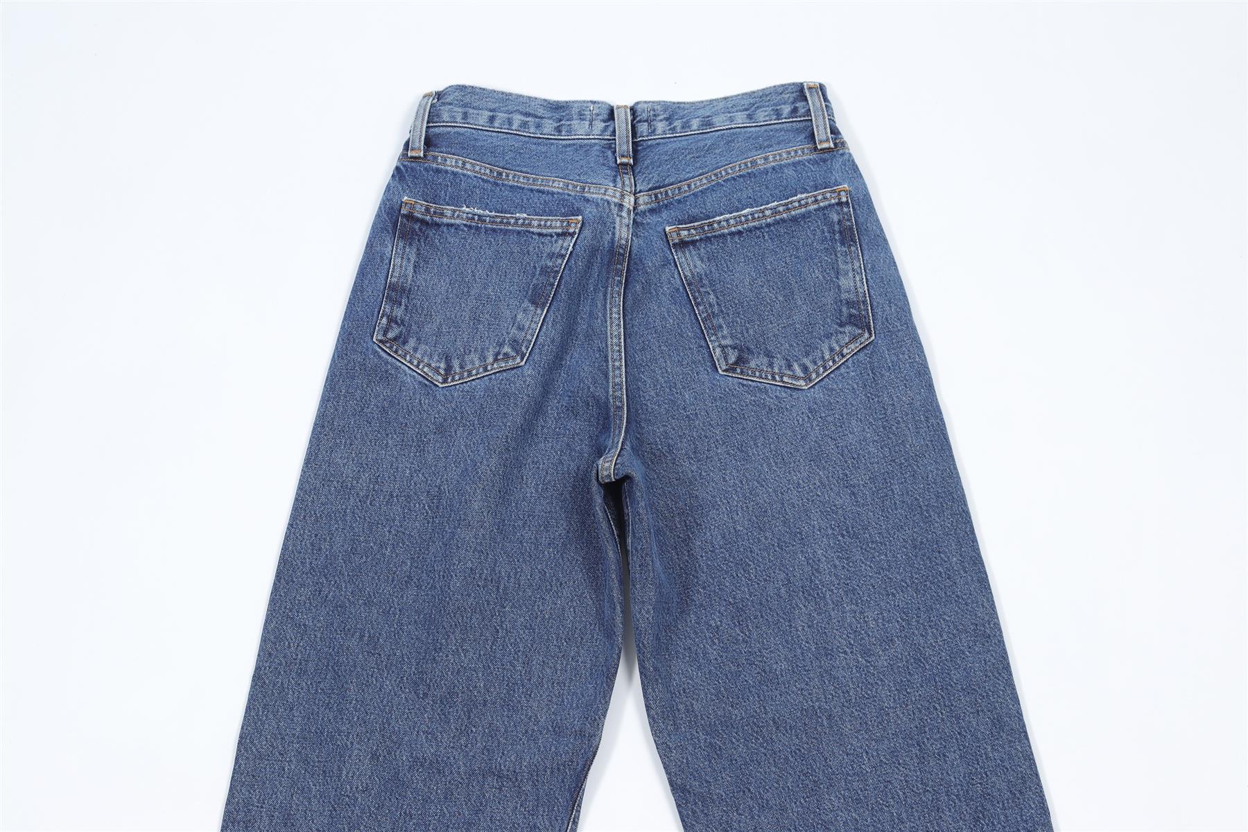 AGOLDE BLUE DENIM JEANS W23 UK 4 - Image 5