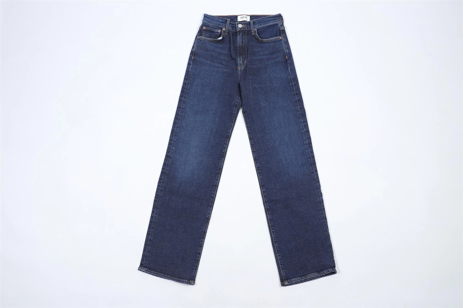 AGOLDE BLUE DENIM JEANS W24 UK 6 - Image 2