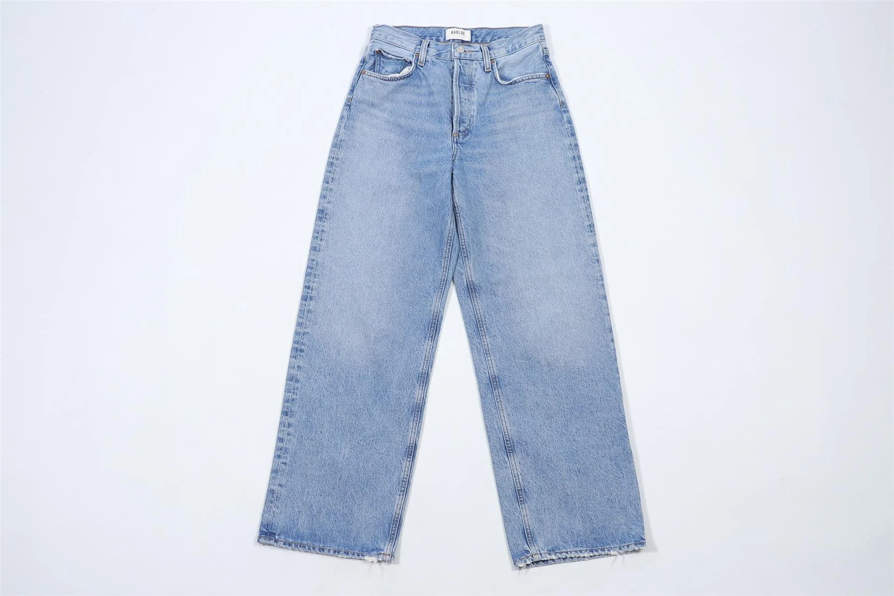 AGOLDE BLUE DENIM JEANS W24 UK 6 - Image 2
