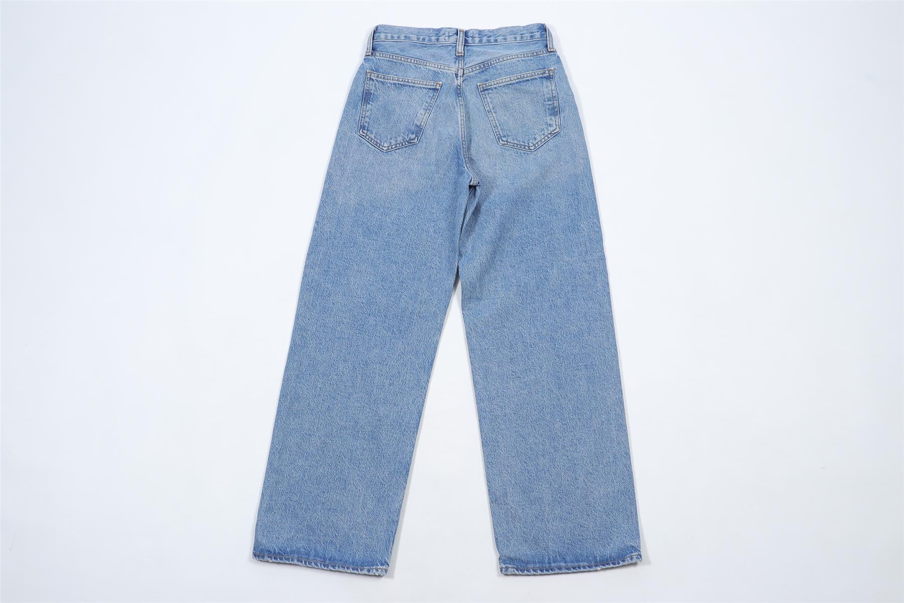 AGOLDE BLUE DENIM JEANS W24 UK 6 - Image 4