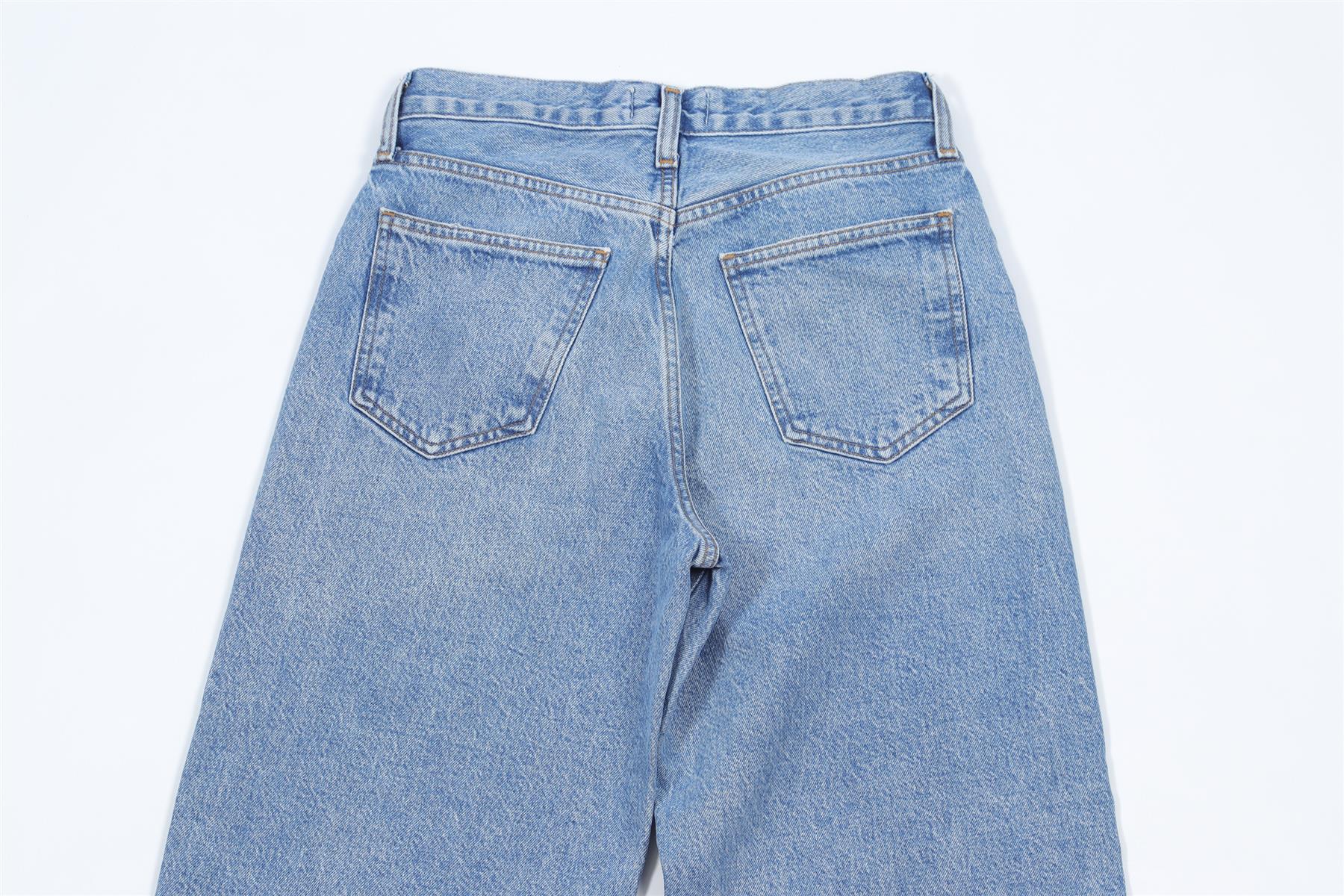 AGOLDE BLUE DENIM JEANS W24 UK 6 - Image 5