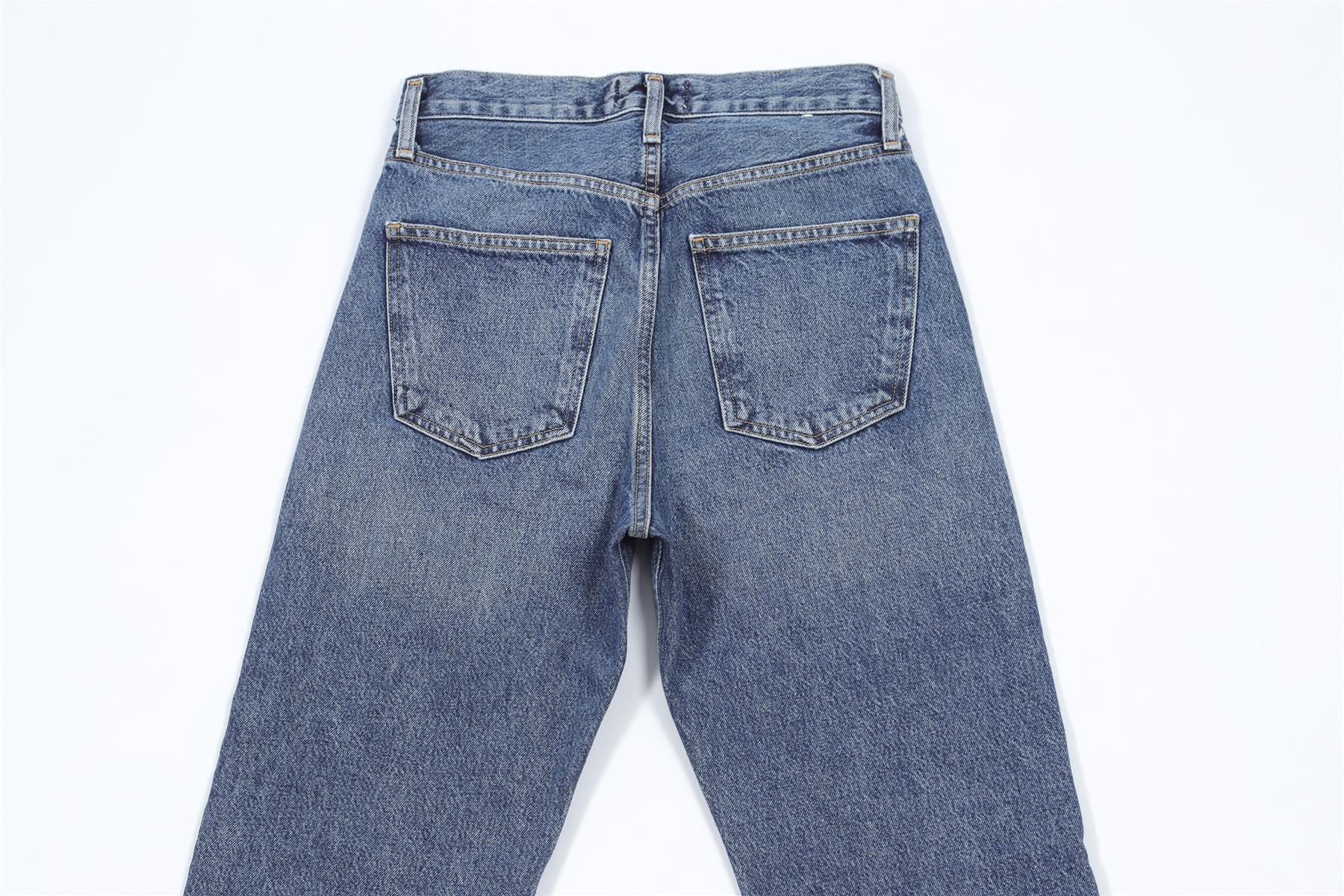 AGOLDE BLUE DENIM JEANS W24 UK 6 - Image 5