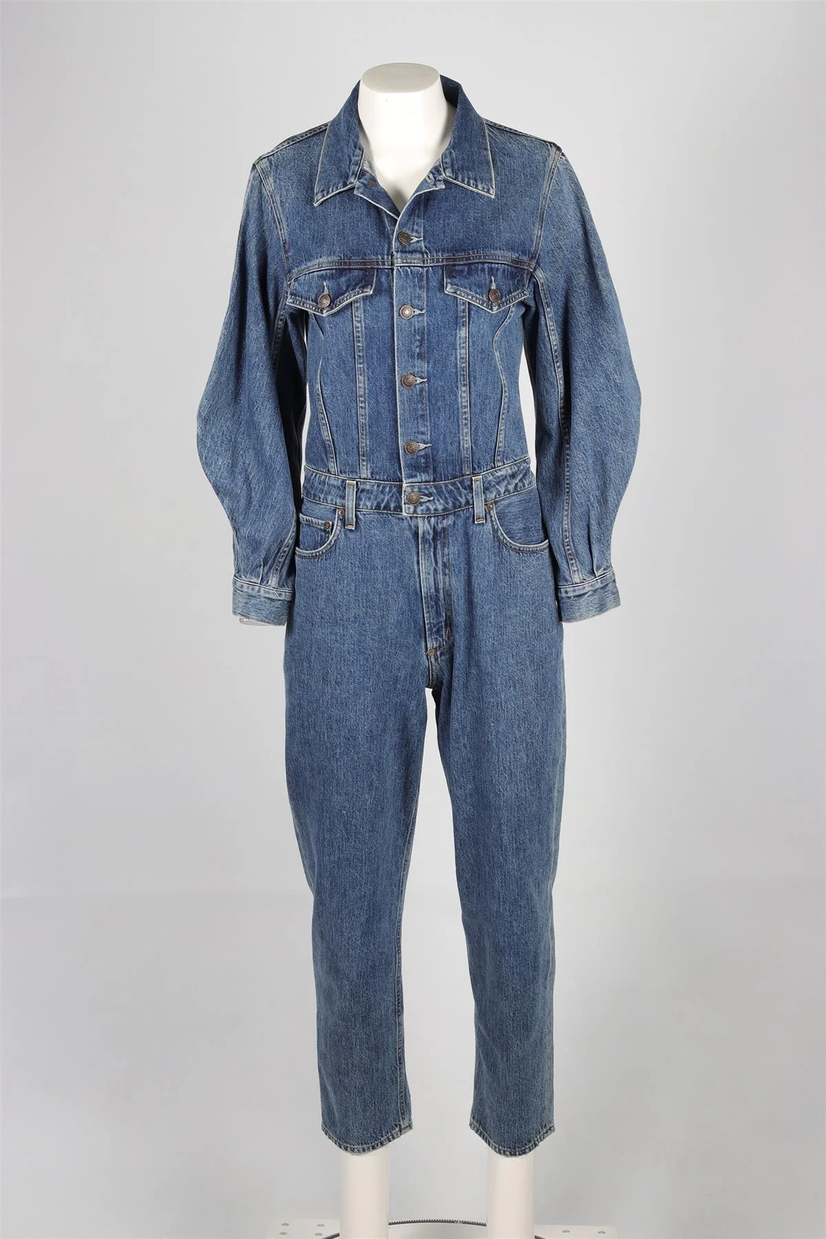 AGOLDE BLUE DENIM JUMPSUIT US 4 UK 8 - Image 2