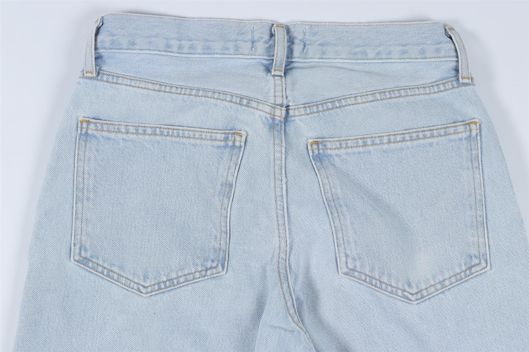 AGOLDE BLUE HIGH RISE WIDE LEG JEANS W23 UK 4 - Image 5