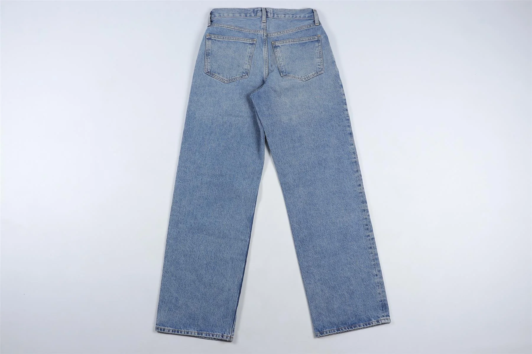 AGOLDE BLUE HIGH RISE WIDE LEG JEANS W23 UK 4 - Image 4