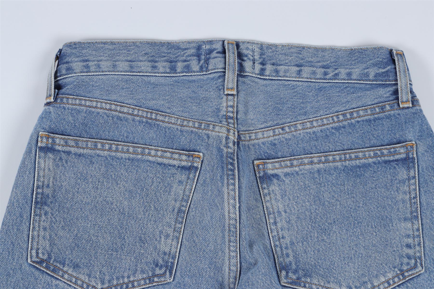 AGOLDE BLUE HIGH RISE WIDE LEG JEANS W23 UK 4 - Image 5