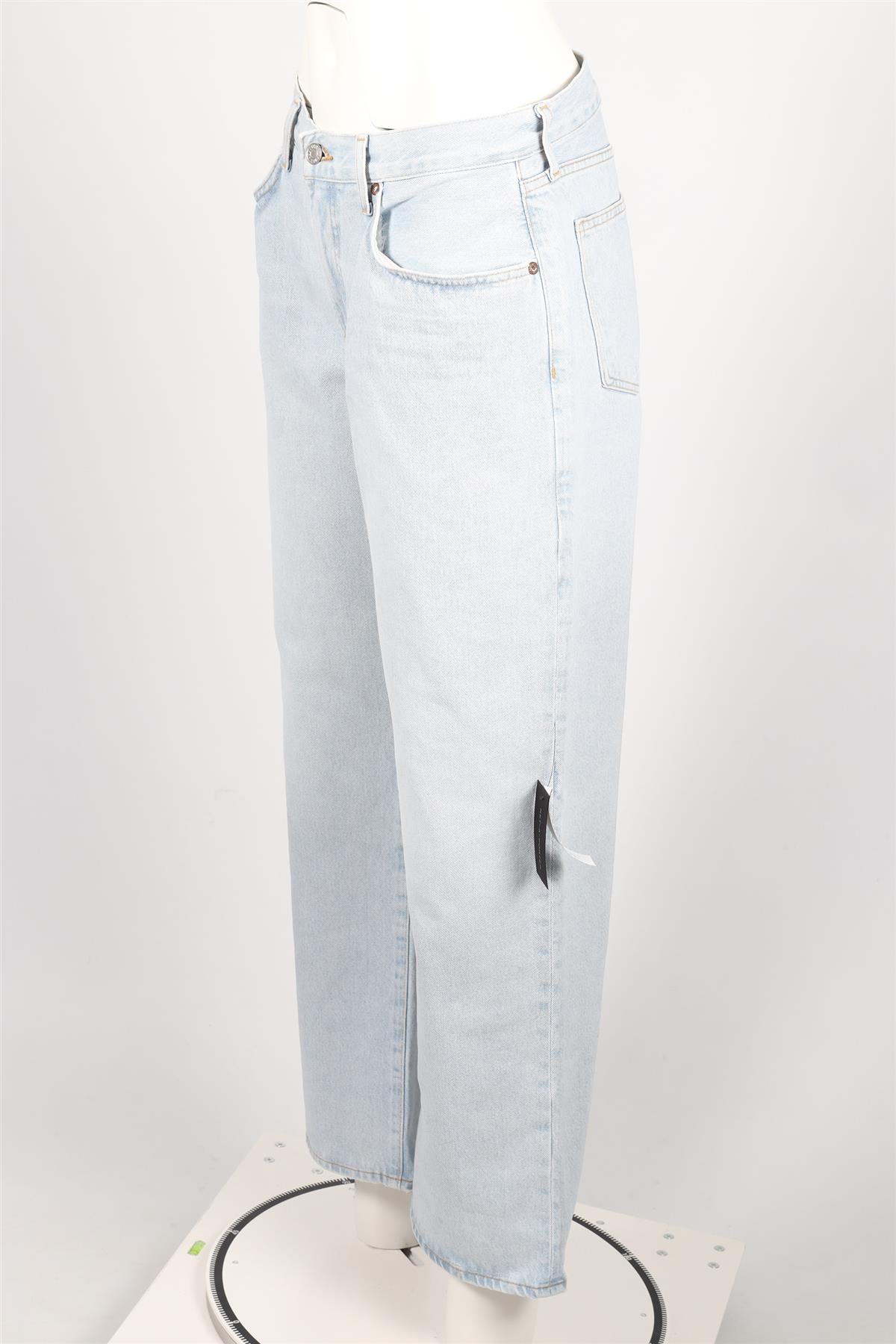 Agolde Blue Low Rise Straight Leg Jeans W28 UK 10 - Image 3