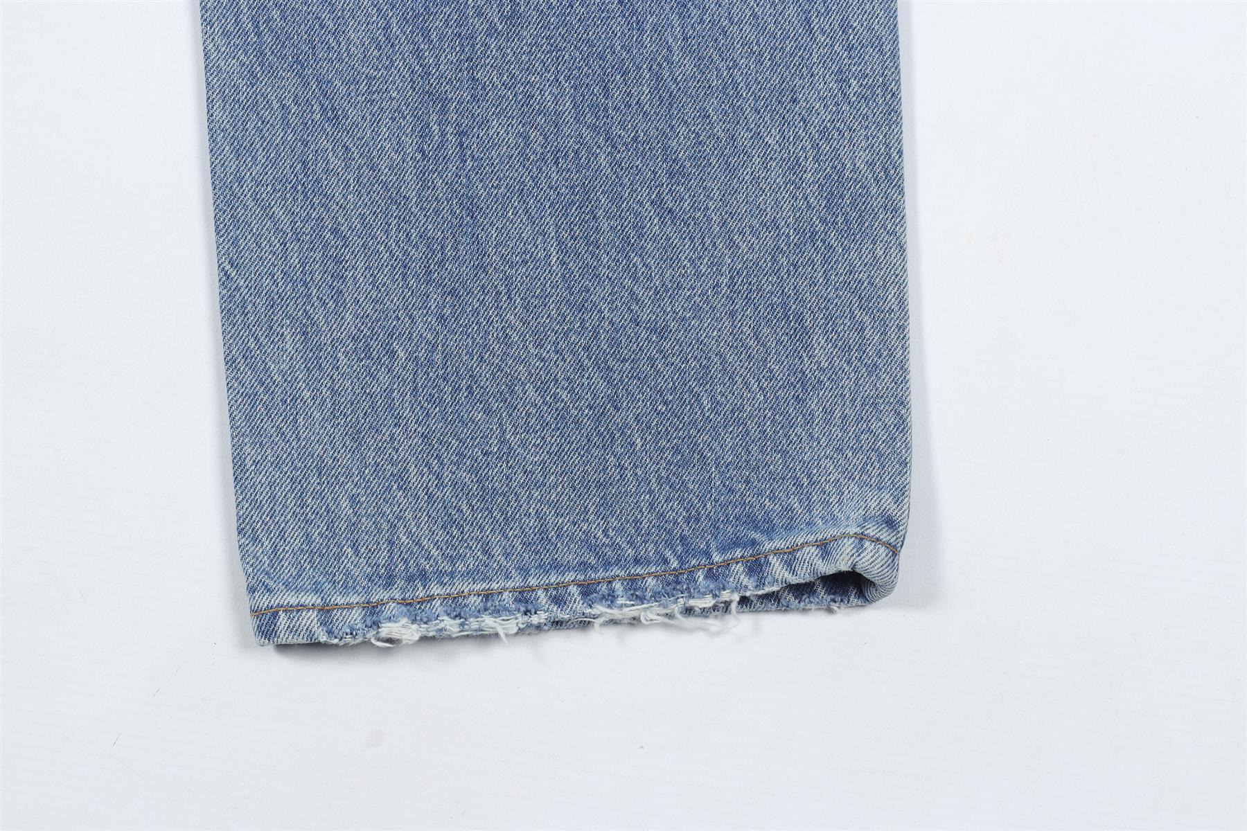 AGOLDE BLUE RIPPED DENIM JEANS W24 UK 6 - Image 5
