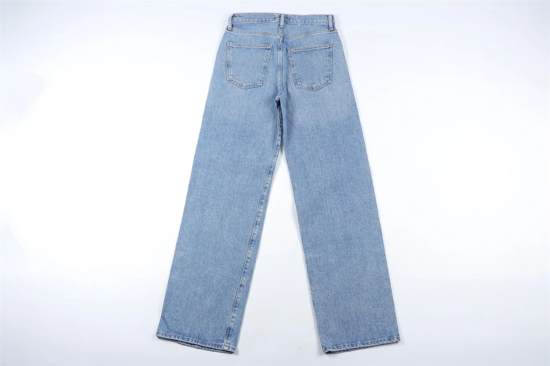AGOLDE BLUE STRAIGHT LEG JEANS W24 UK 6 - Image 4