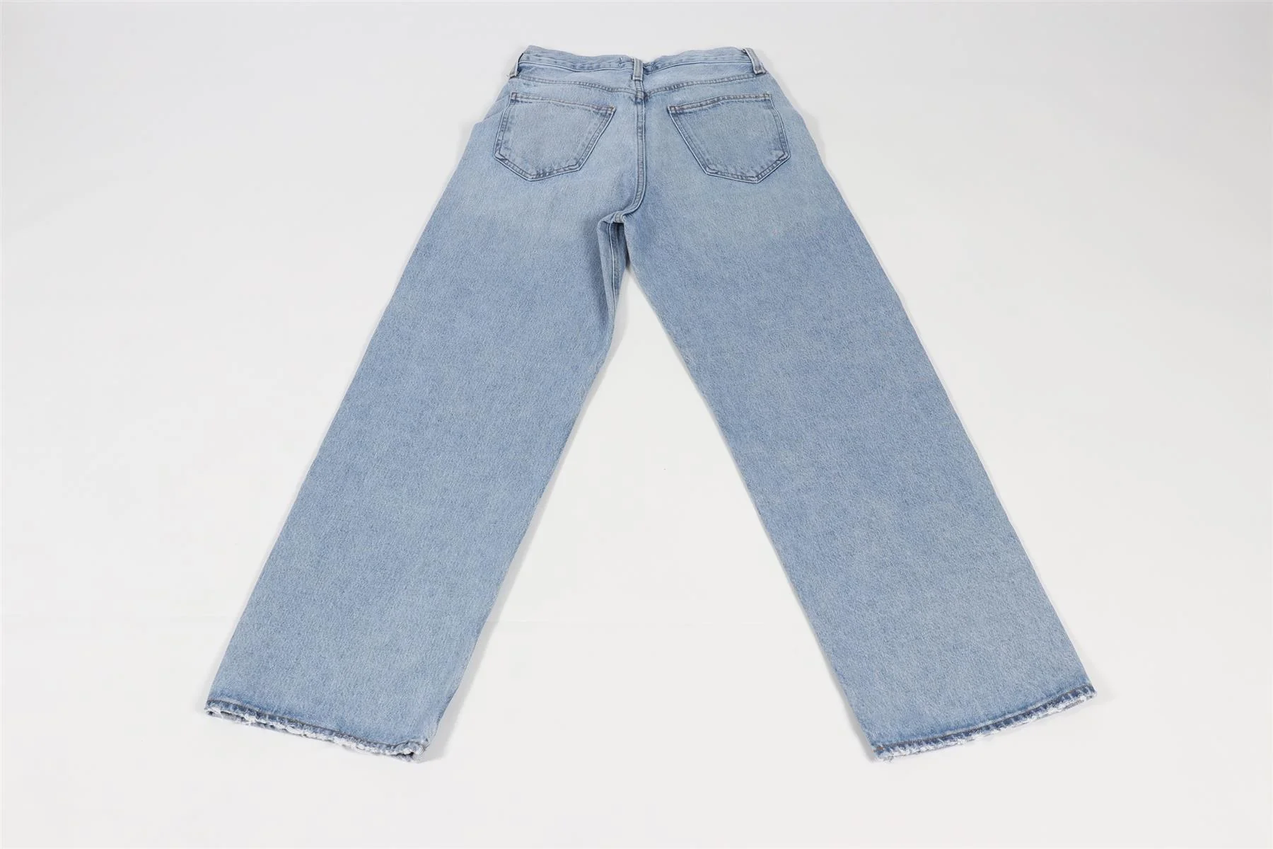 AGOLDE BLUE WIDE LEG JEANS W 24 UK 6 - Image 5