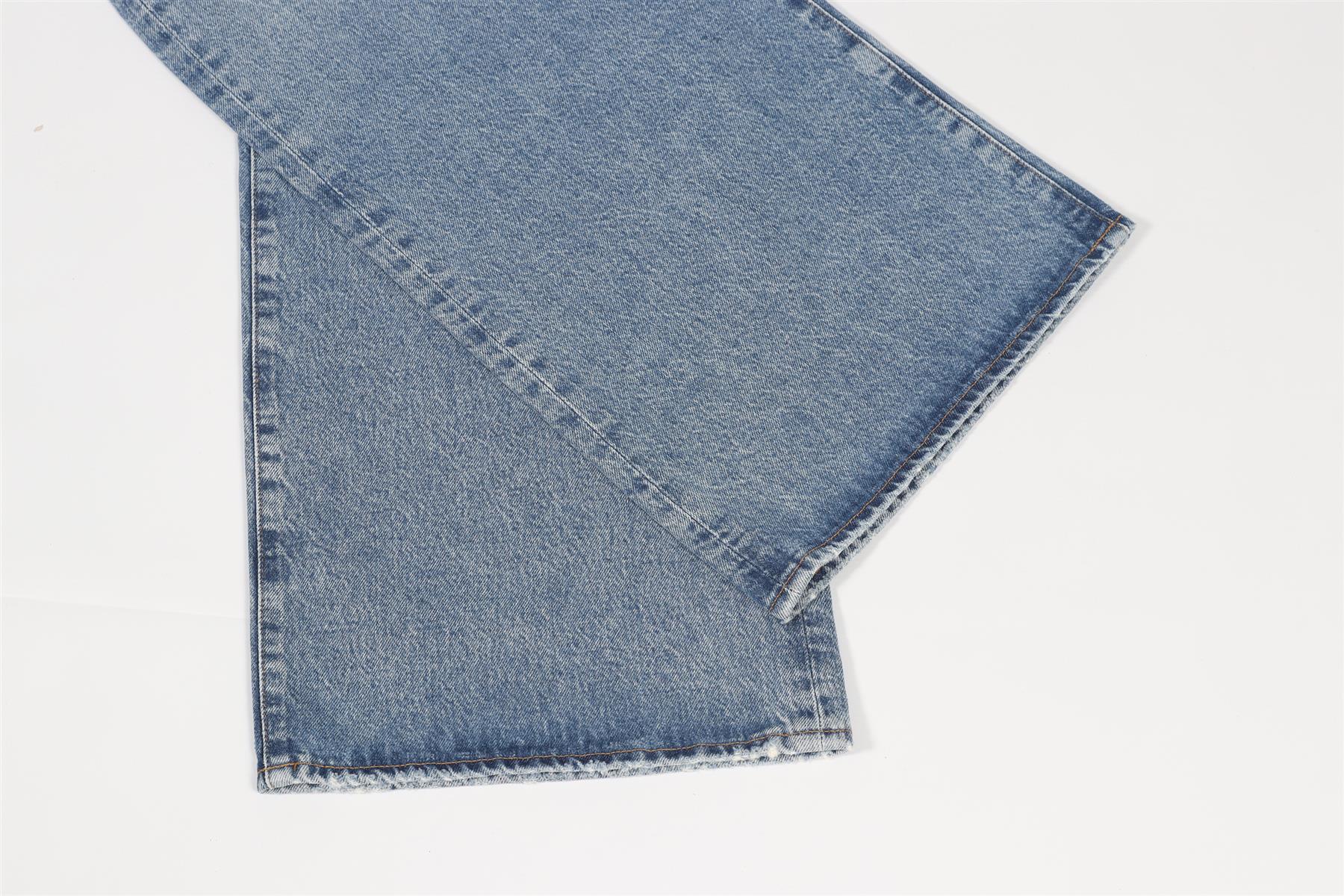 AGOLDE BLUE WIDE LEG JEANS W 24 UK 6 - Image 5