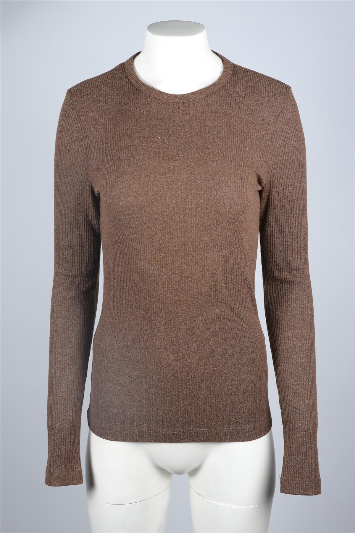 AGOLDE BROWN COTTON TOP MEDIUM - Image 2