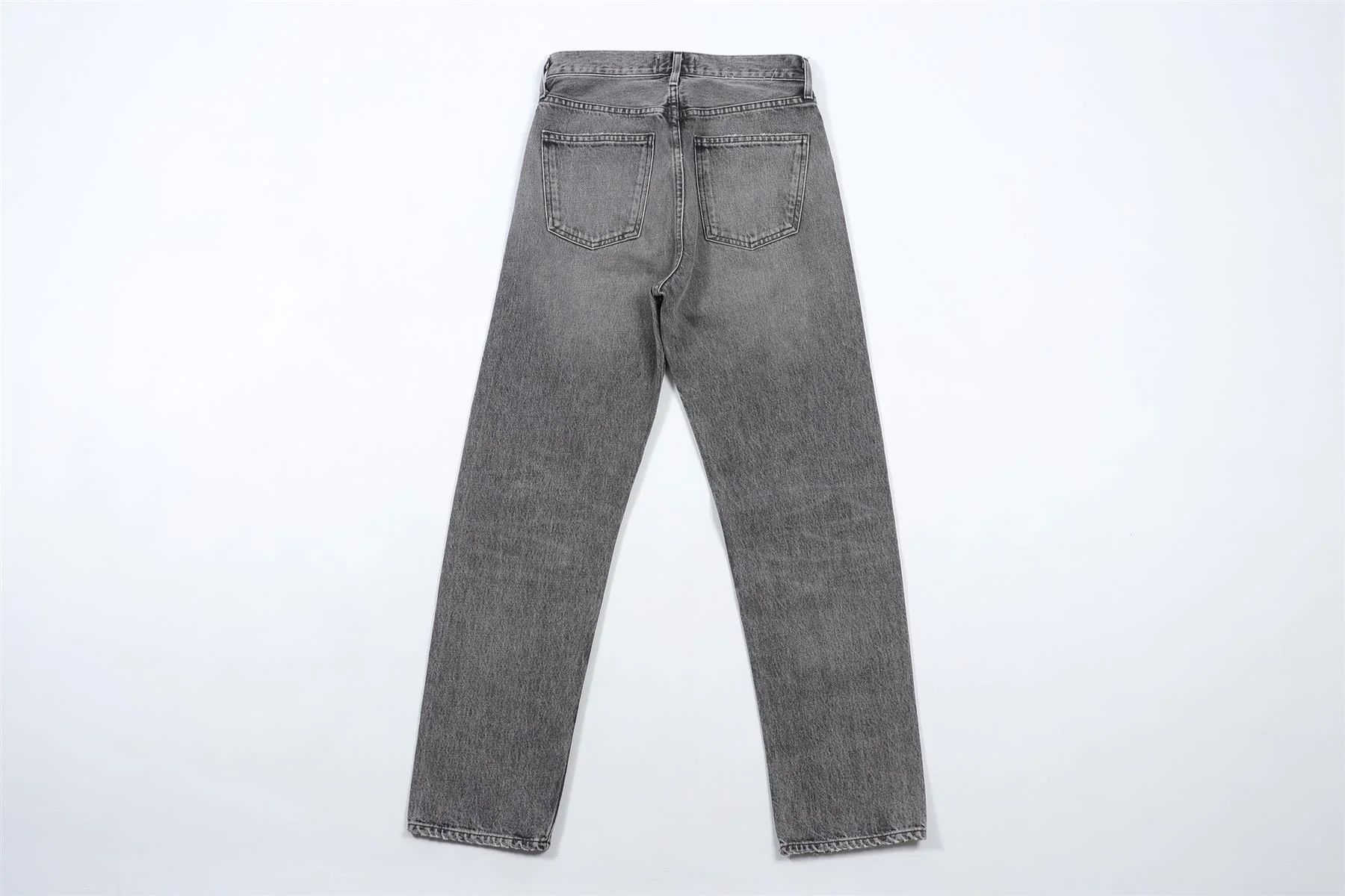 AGOLDE GREY HIGH RISE STRAIGHT LEG JEANS W24 UK 6 - Image 4