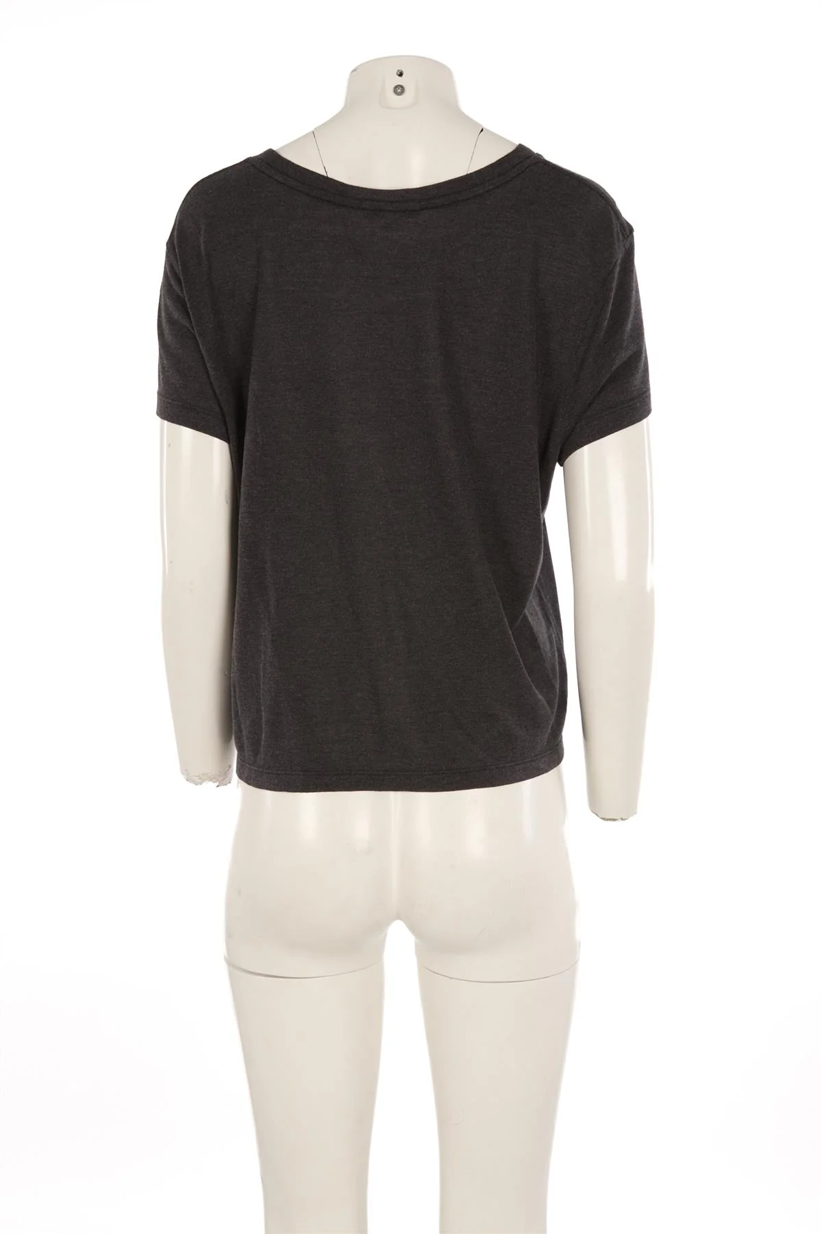 AGOLDE GREY JERSEY T-SHIRT LARGE - Image 4