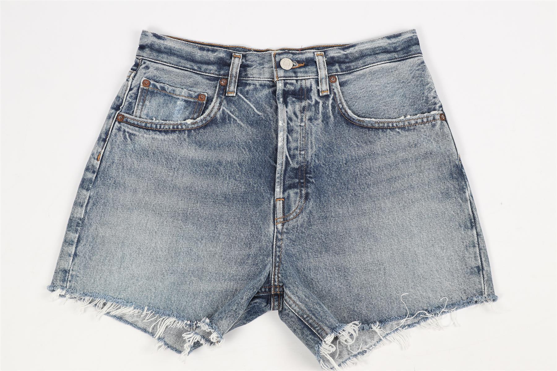 AGOLDE HIGH RISE DENIM SHORTS W27 UK 8-10 - Image 2