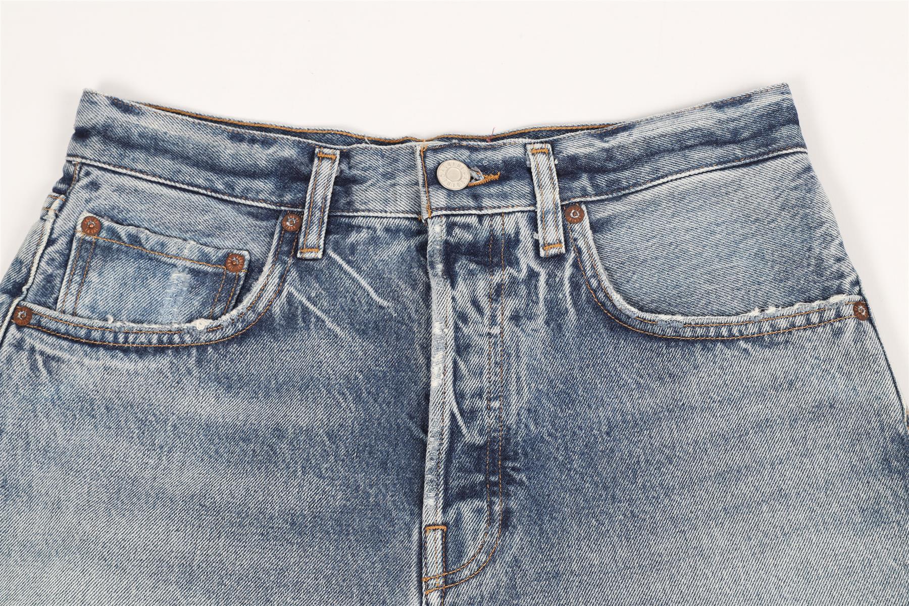 AGOLDE HIGH RISE DENIM SHORTS W27 UK 8-10 - Image 3