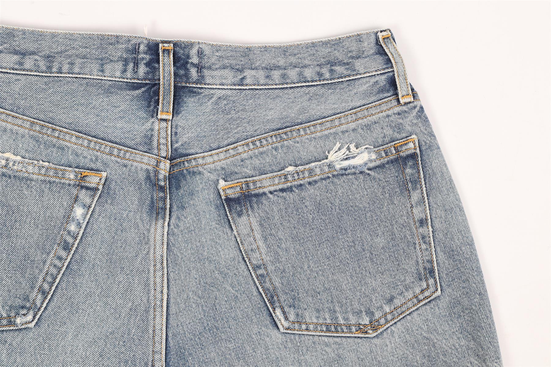 AGOLDE HIGH RISE DENIM SHORTS W27 UK 8-10 - Image 3