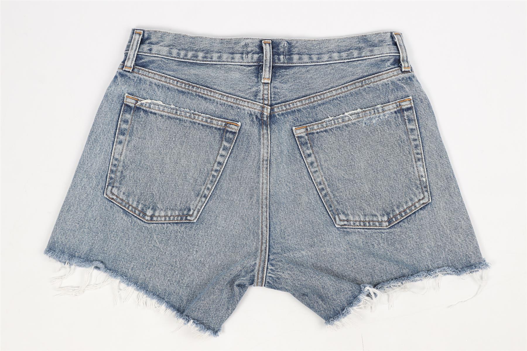 AGOLDE HIGH RISE DENIM SHORTS W27 UK 8-10 - Image 4