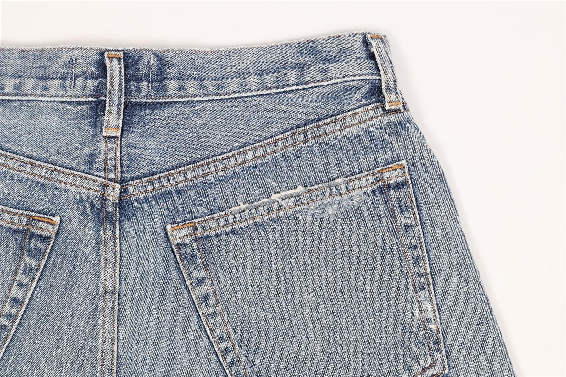 AGOLDE HIGH RISE DENIM SHORTS W27 UK 8-10 - Image 5