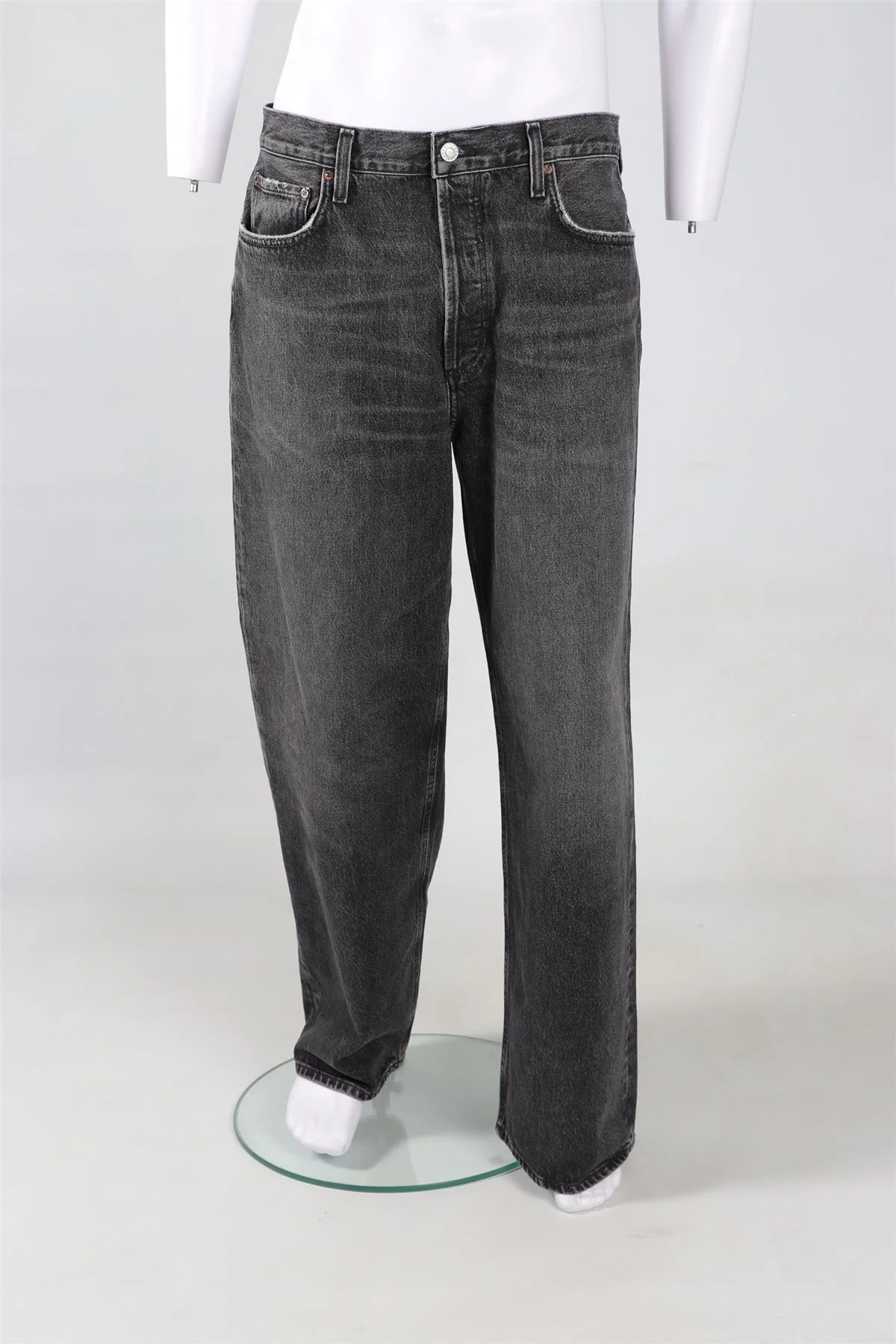 AGOLDE MEN'S GREY DENIM JEANS W29 UK 30 - Image 2