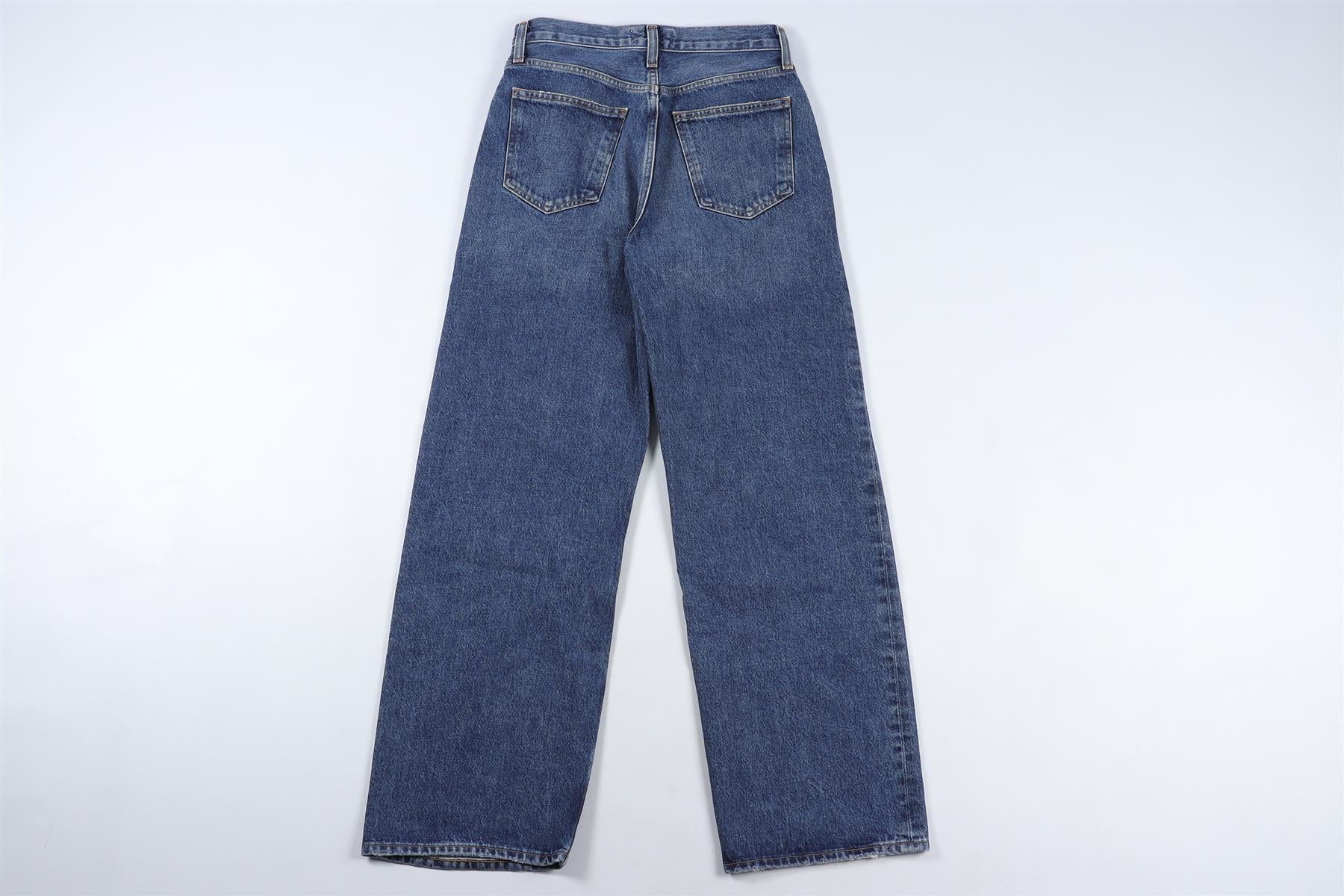 AGOLDE NAVY HIGH RISE WIDE LEG JEANS W23 UK 4 - Image 4