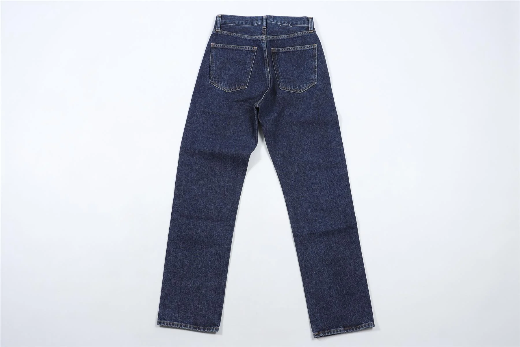 AGOLDE NAVY HIGH RISE WIDE LEG JEANS W24 UK 6 - Image 4