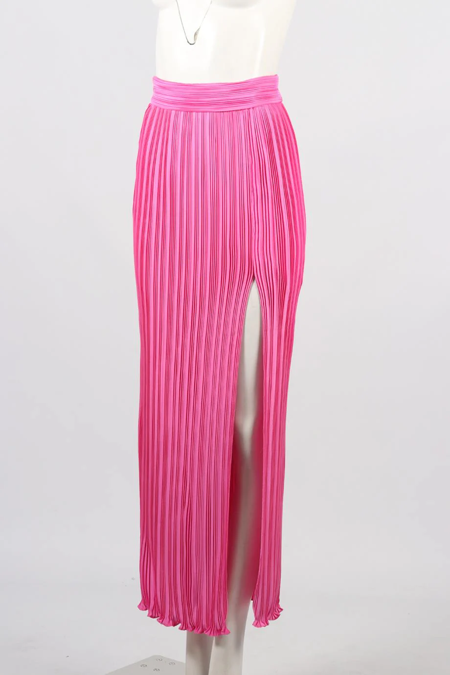 AIIFOS PLEATED SATIN MIDI SKIRT XSMALL - Image 3