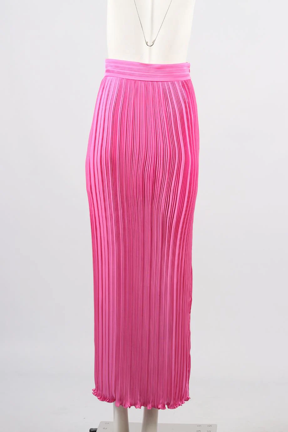 AIIFOS PLEATED SATIN MIDI SKIRT XSMALL - Image 4