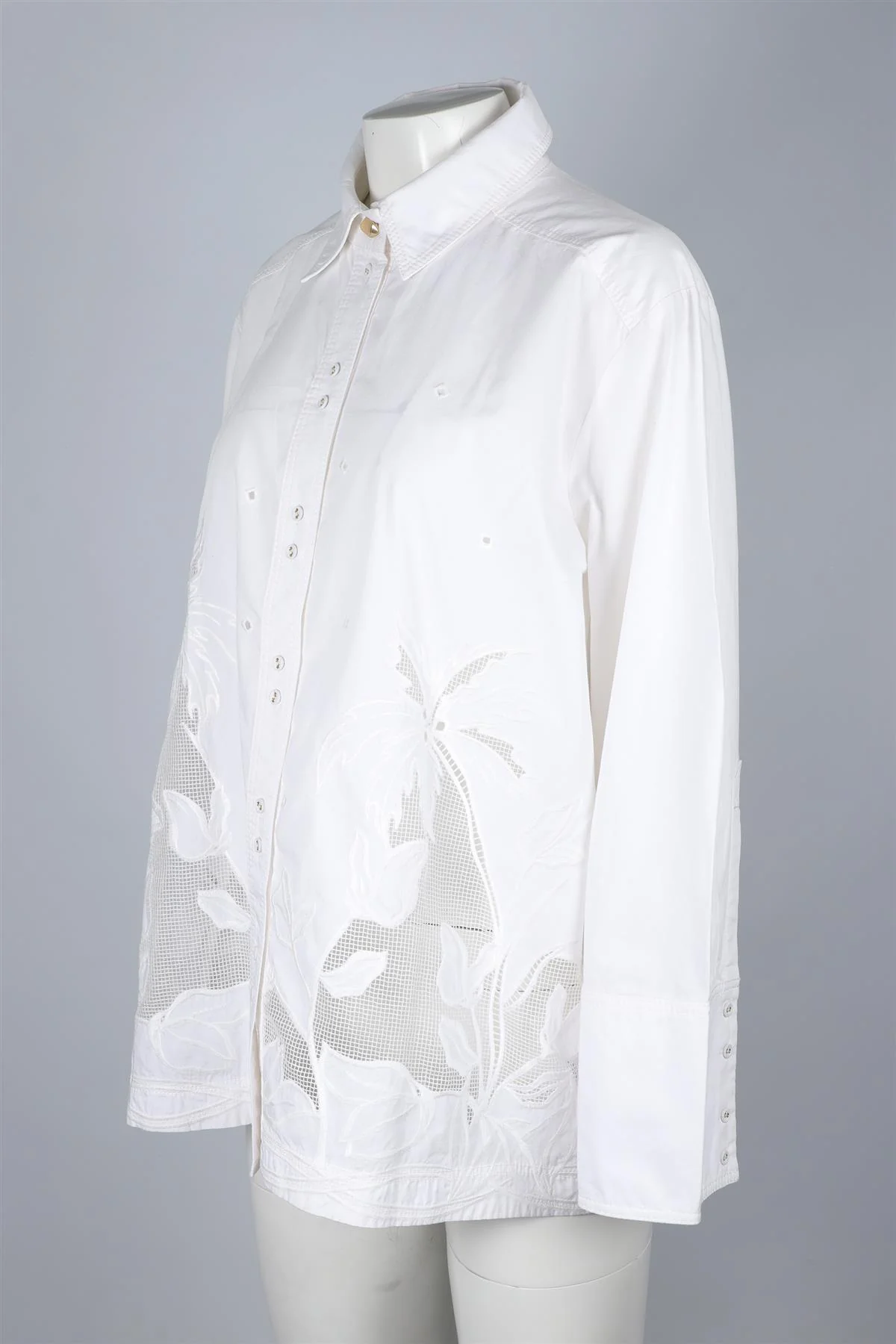 AJE WHITE COTTON SHIRT UK 8 - Image 3