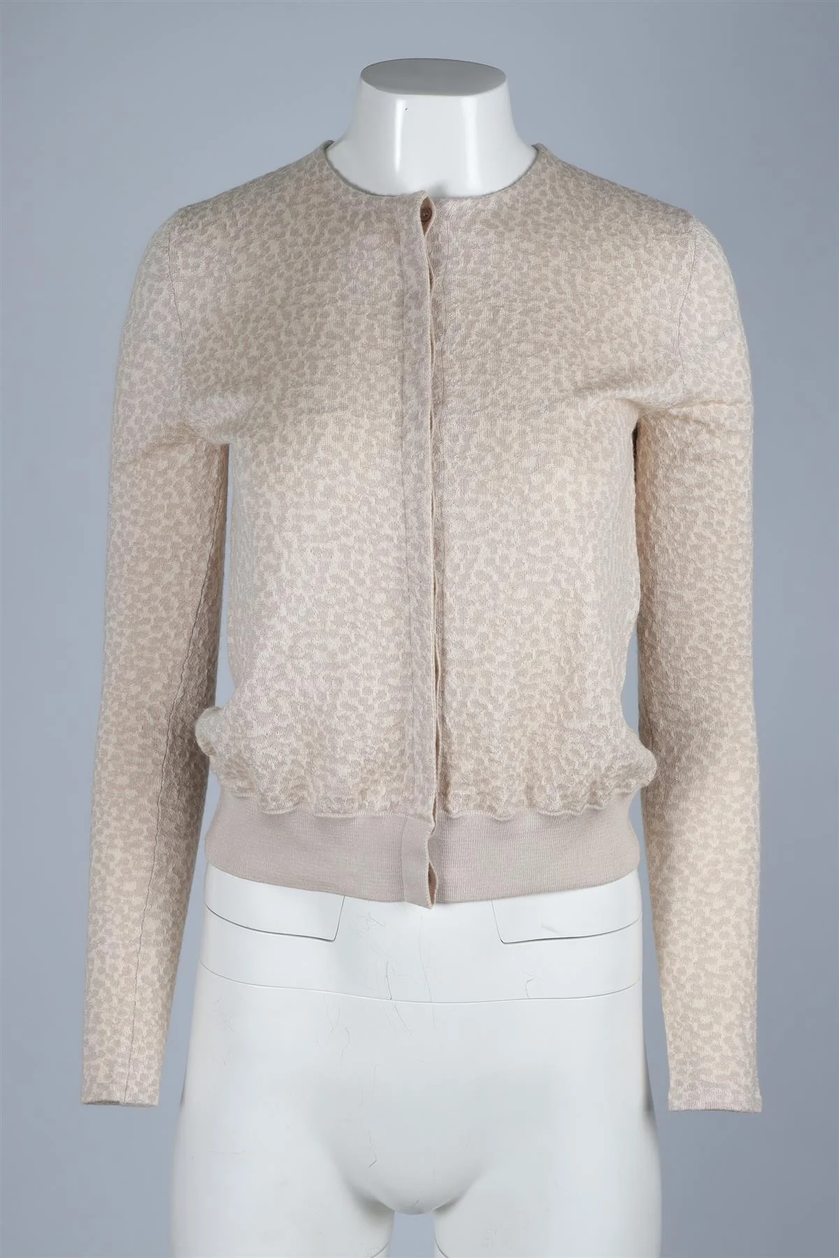AKRIS CREAM CASHMERE CARDIGAN US 4 UK 8 - Image 2