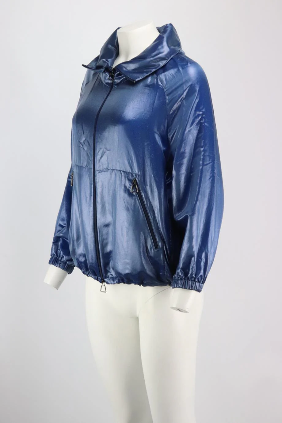 AKRIS METALLIC WOVEN JACKET US 6 UK 10 - Image 3