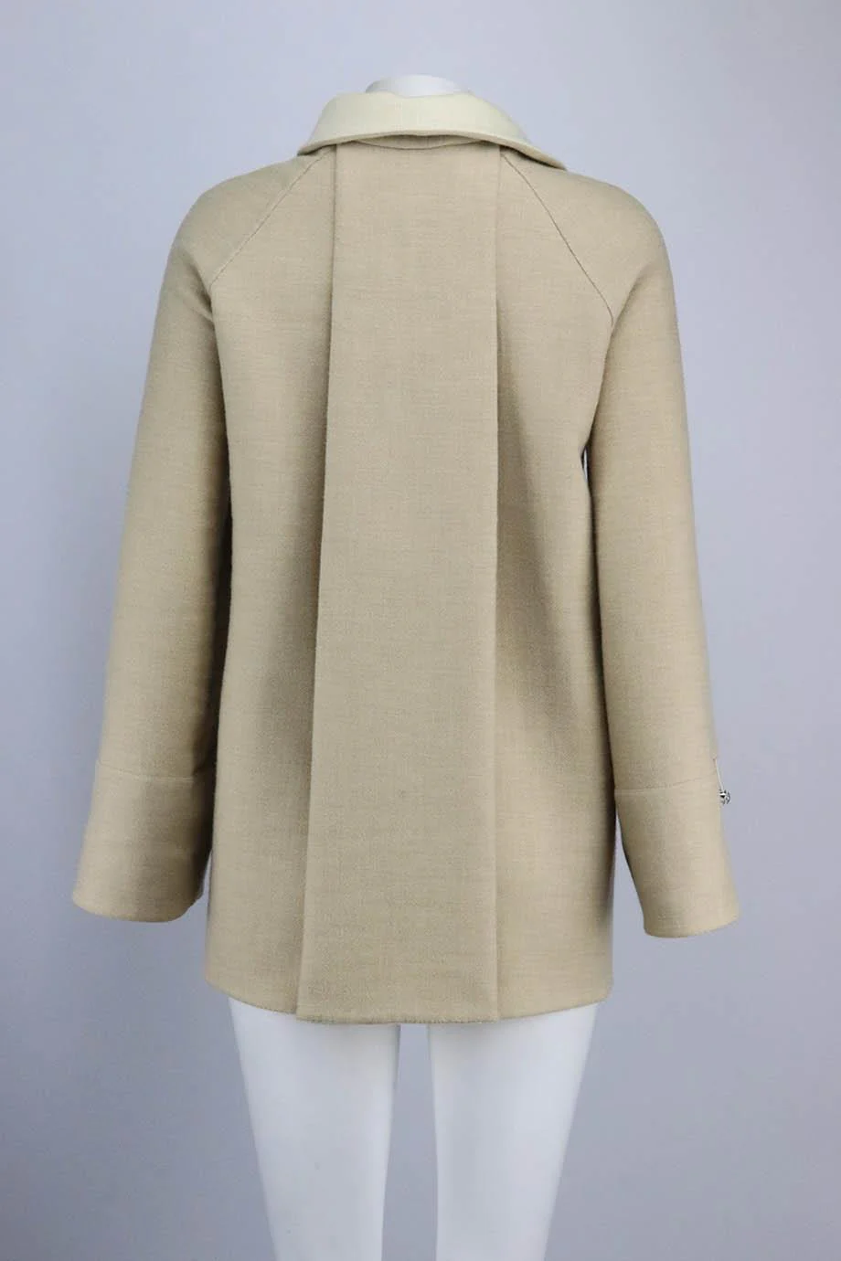 AKRIS REVERSIBLE CASHMERE AND WOOL BLEND COAT US 4 UK 8 - Image 4