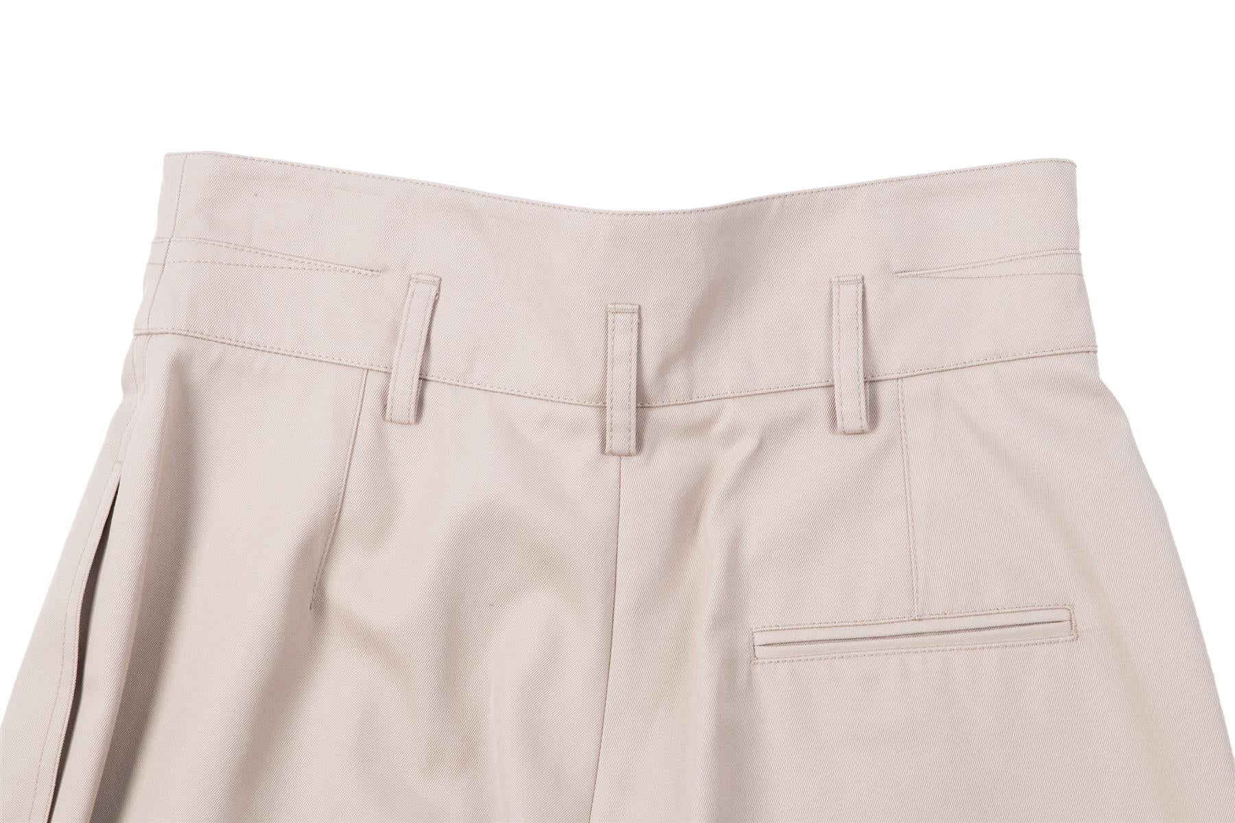 ALAÏA BEIGE COTTON STRAIGHT LEG PANTS FR 40 UK 12 - Image 4